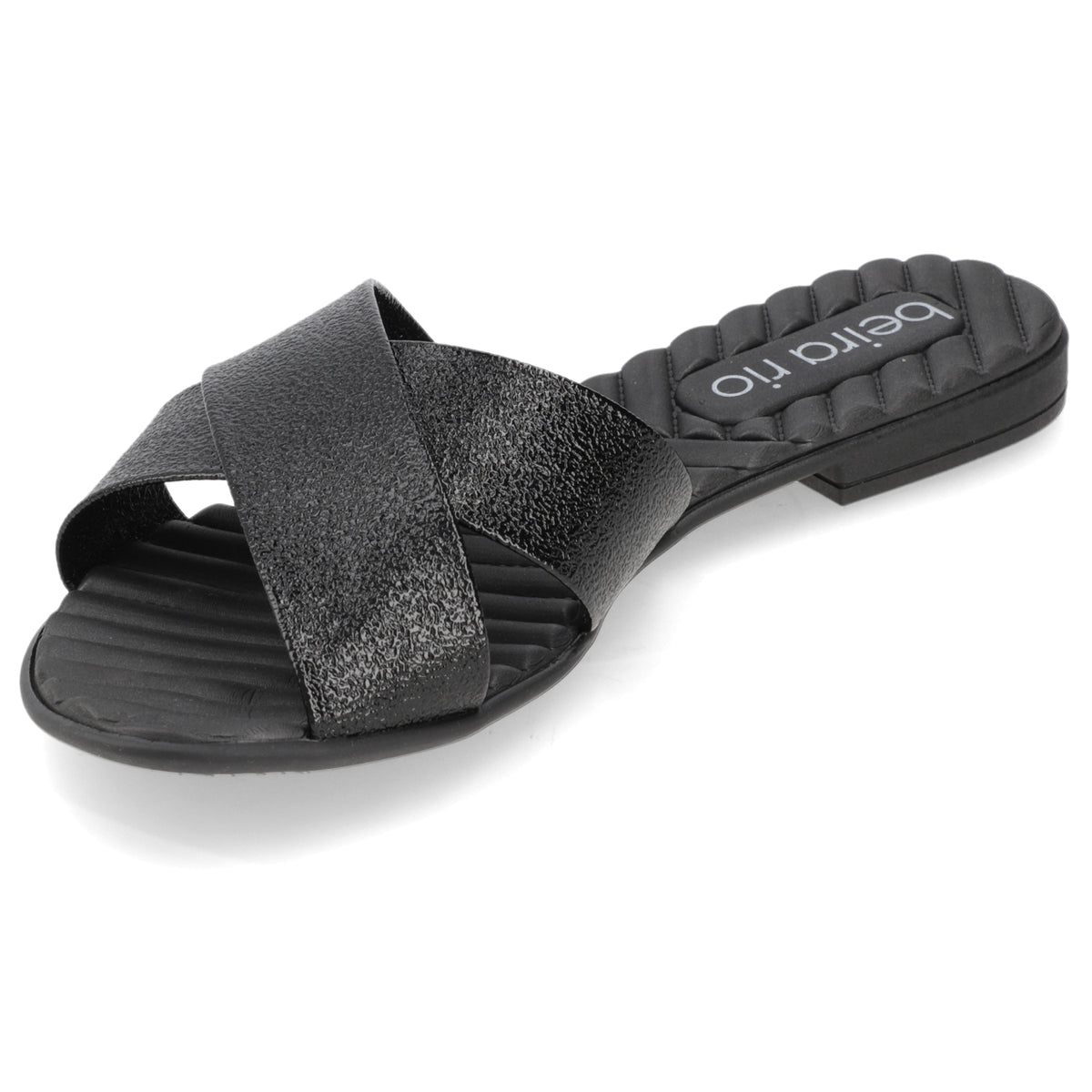 Sandalia Negro Beira Rio Textil Glitter 35 / Negro