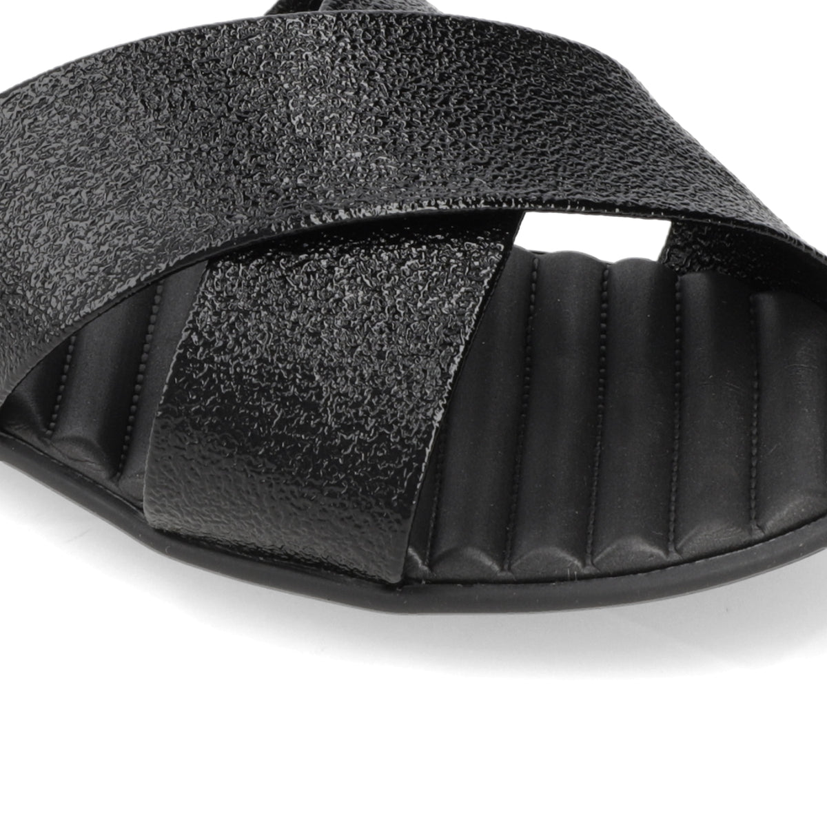 Sandalia Negro Beira Rio Textil Glitter 35 / Negro