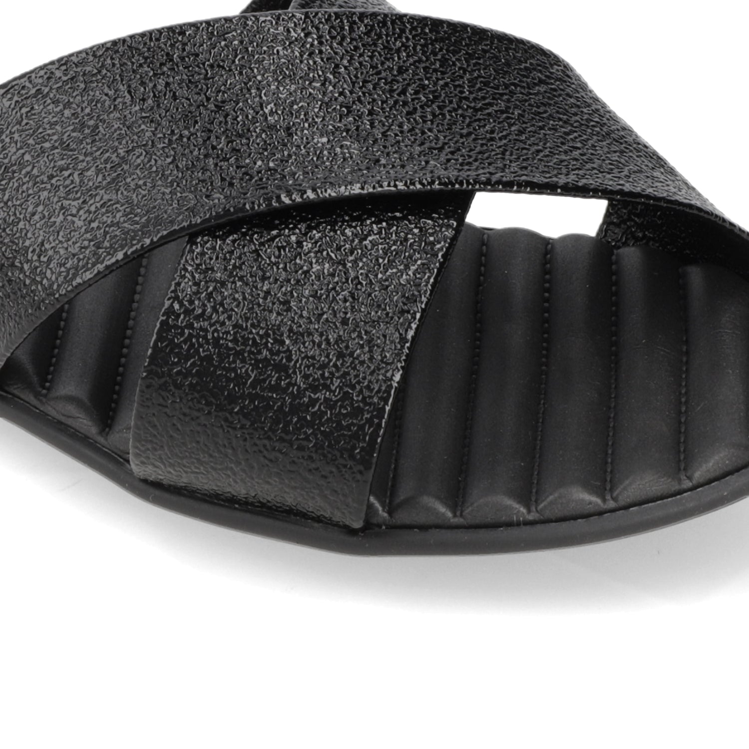 Sandalia Negro Beira Rio Textil Glitter 35 / Negro