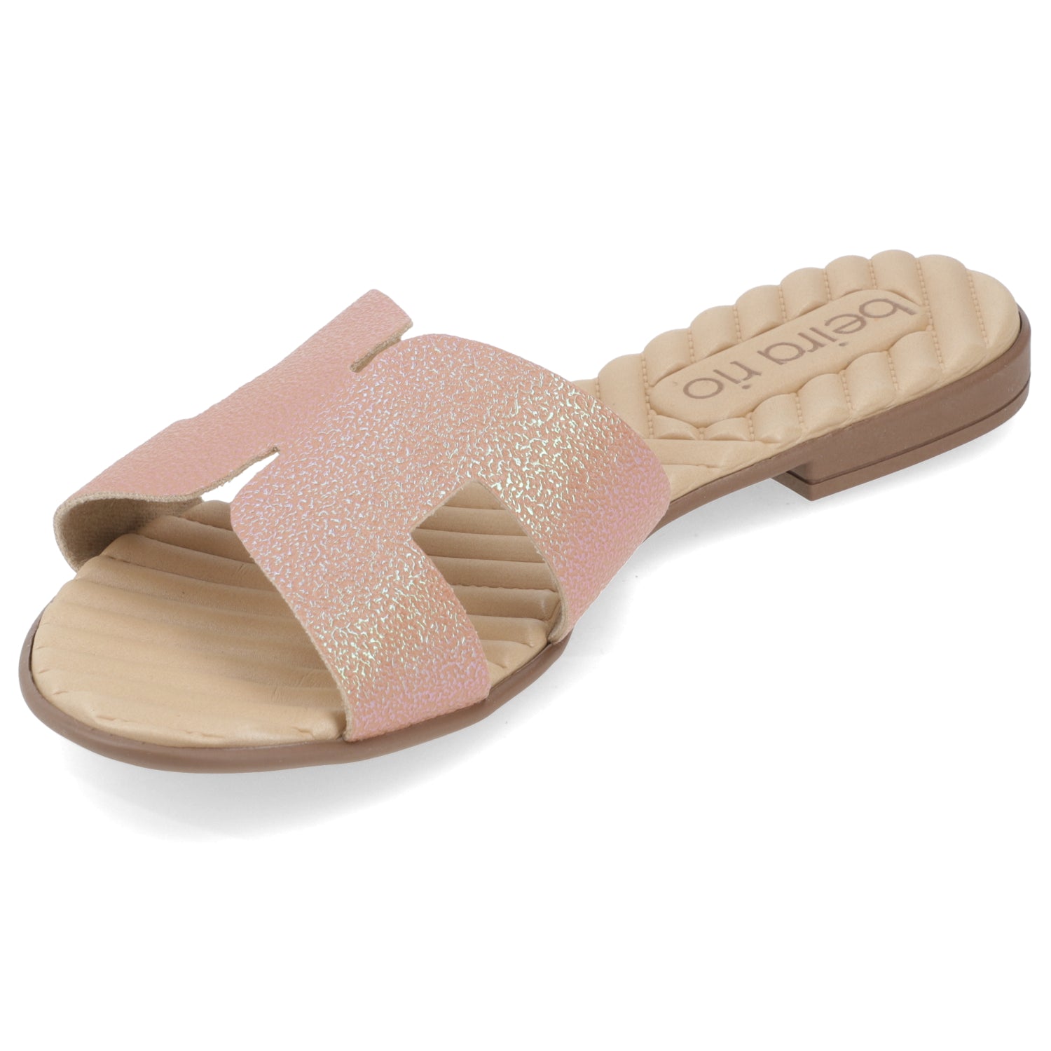 Sandalia Nude Beira Rio Textil Glitter 35 / Nude