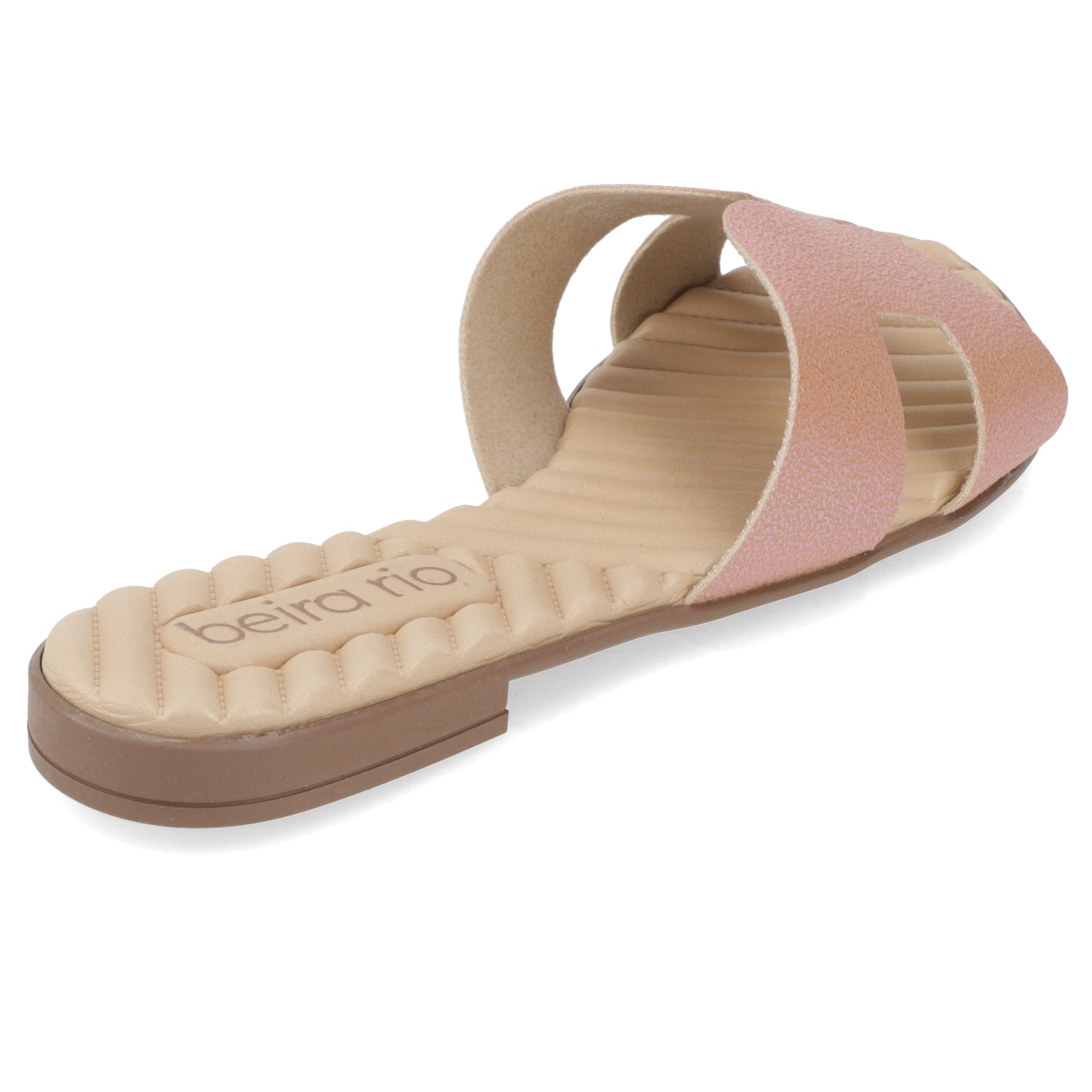 Sandalia Nude Beira Rio Textil Glitter 35 / Nude