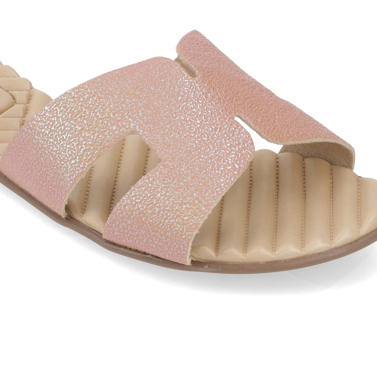 Sandalia Nude Beira Rio Textil Glitter 35 / Nude