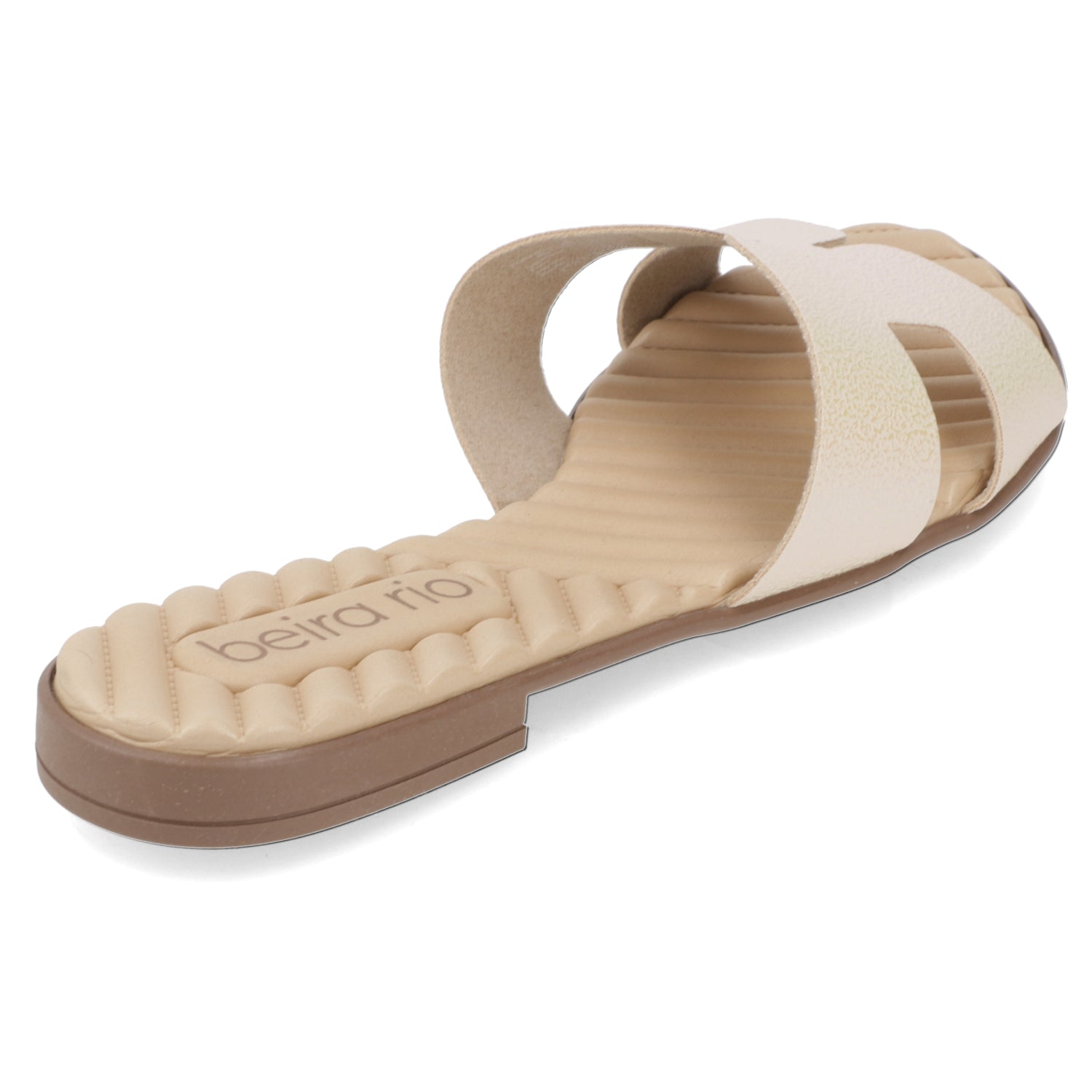 Sandalia Crema Beira Rio Textil Glitter 35 / Crema