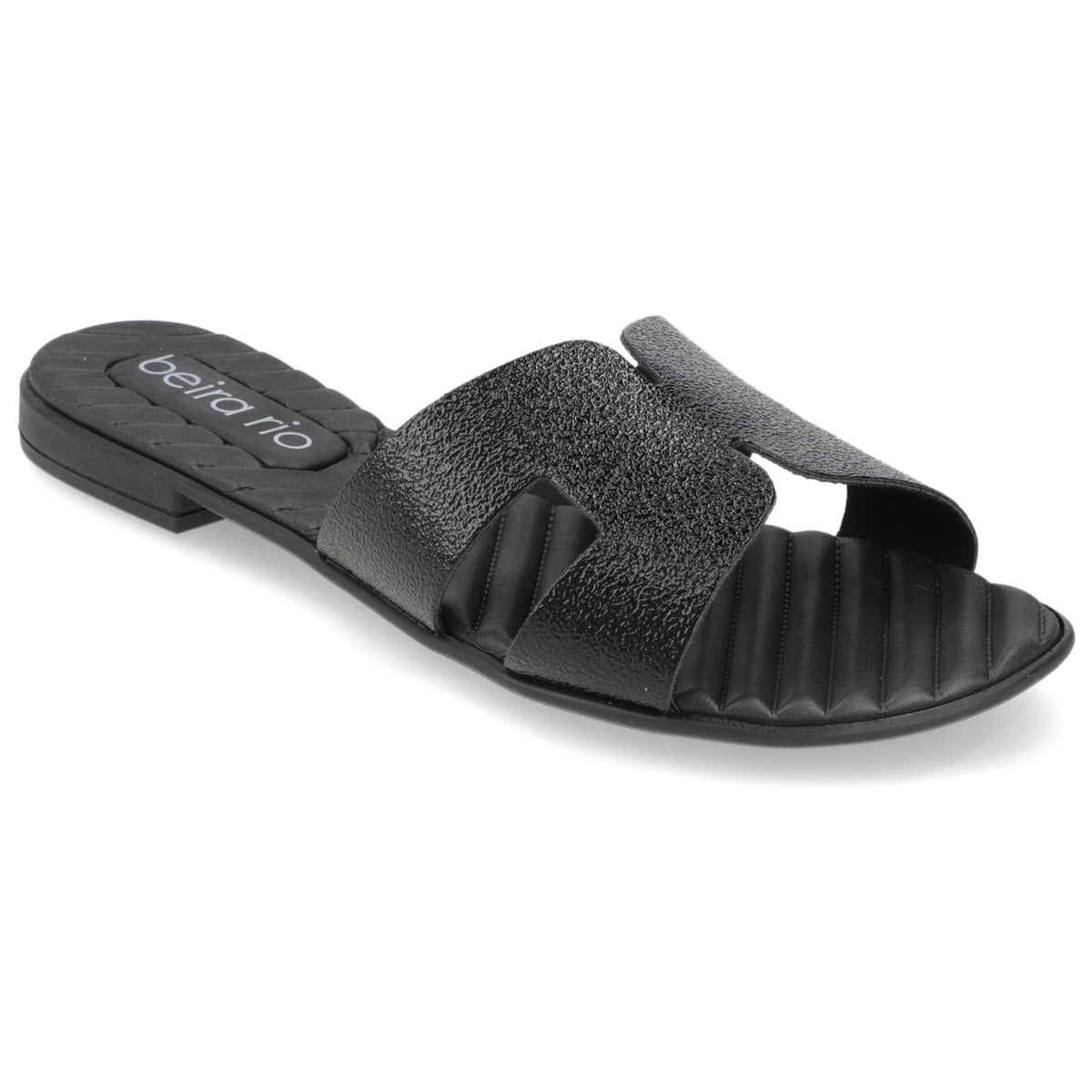 Sandalia Negro Beira Rio Textil Glitter 35 / Negro