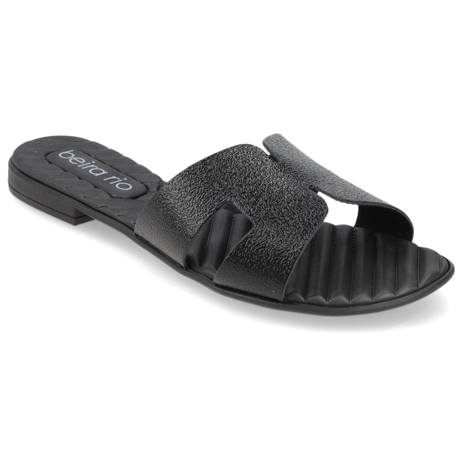 Sandalia Negro Beira Rio Textil Glitter 35 / Negro