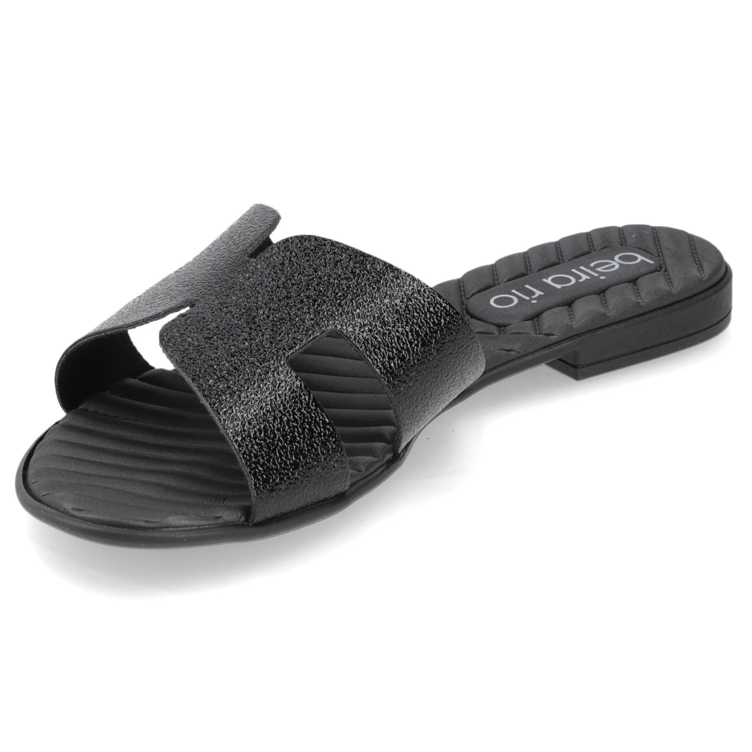 Sandalia Negro Beira Rio Textil Glitter 35 / Negro