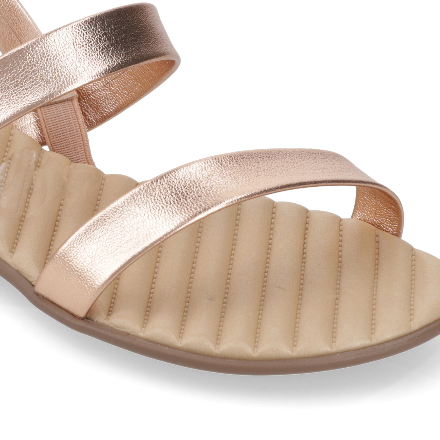 Sandalia Rose Gold Beira Rio Ecocuero Metalizado 35 / Rose Gold