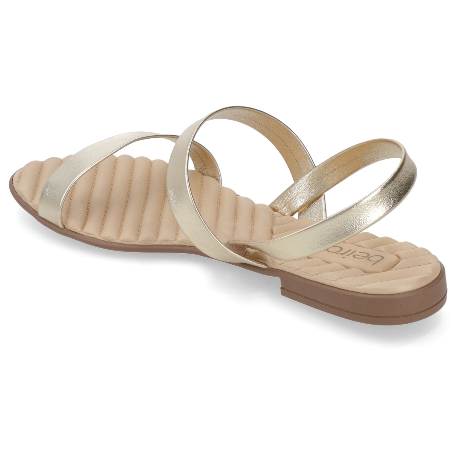 Sandalia Dorado Beira Rio Ecocuero Metalizado 35 / Dorado