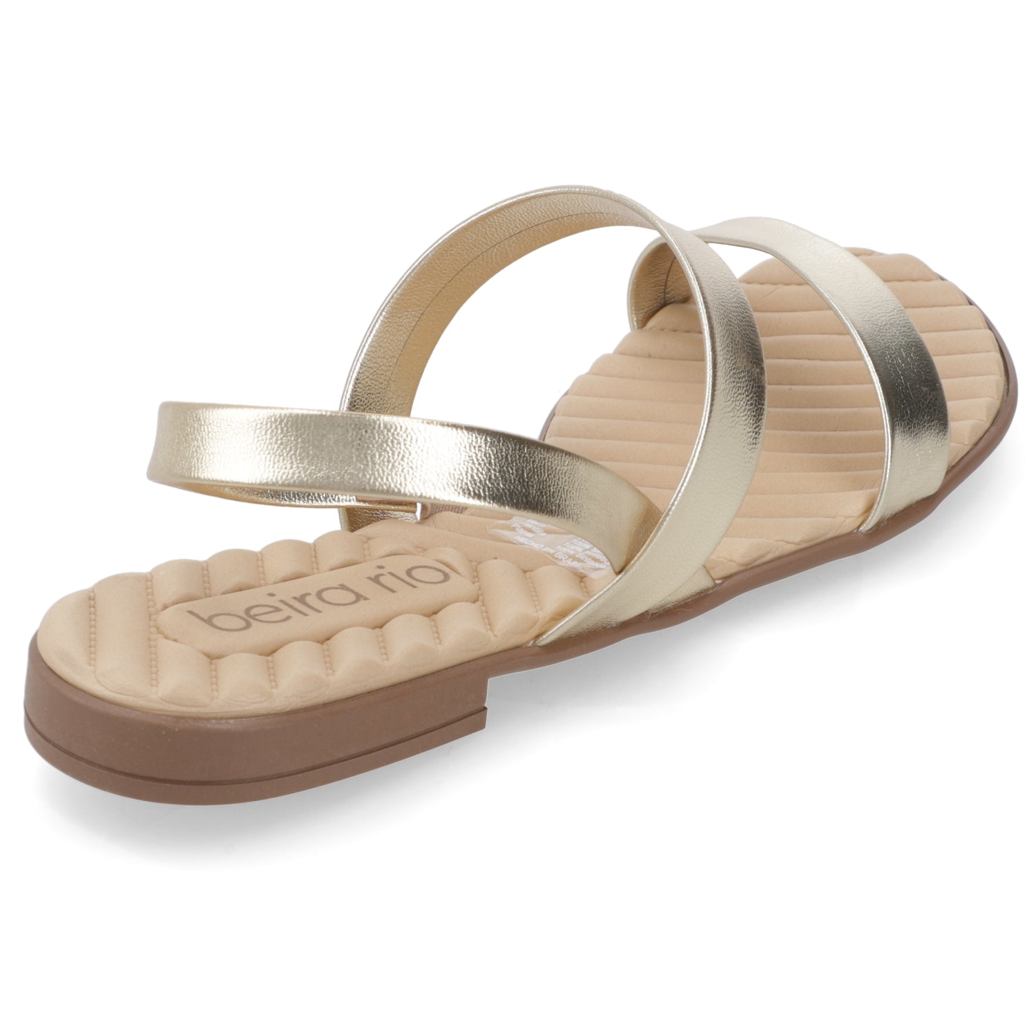 Sandalia Dorado Beira Rio Ecocuero Metalizado 35 / Dorado