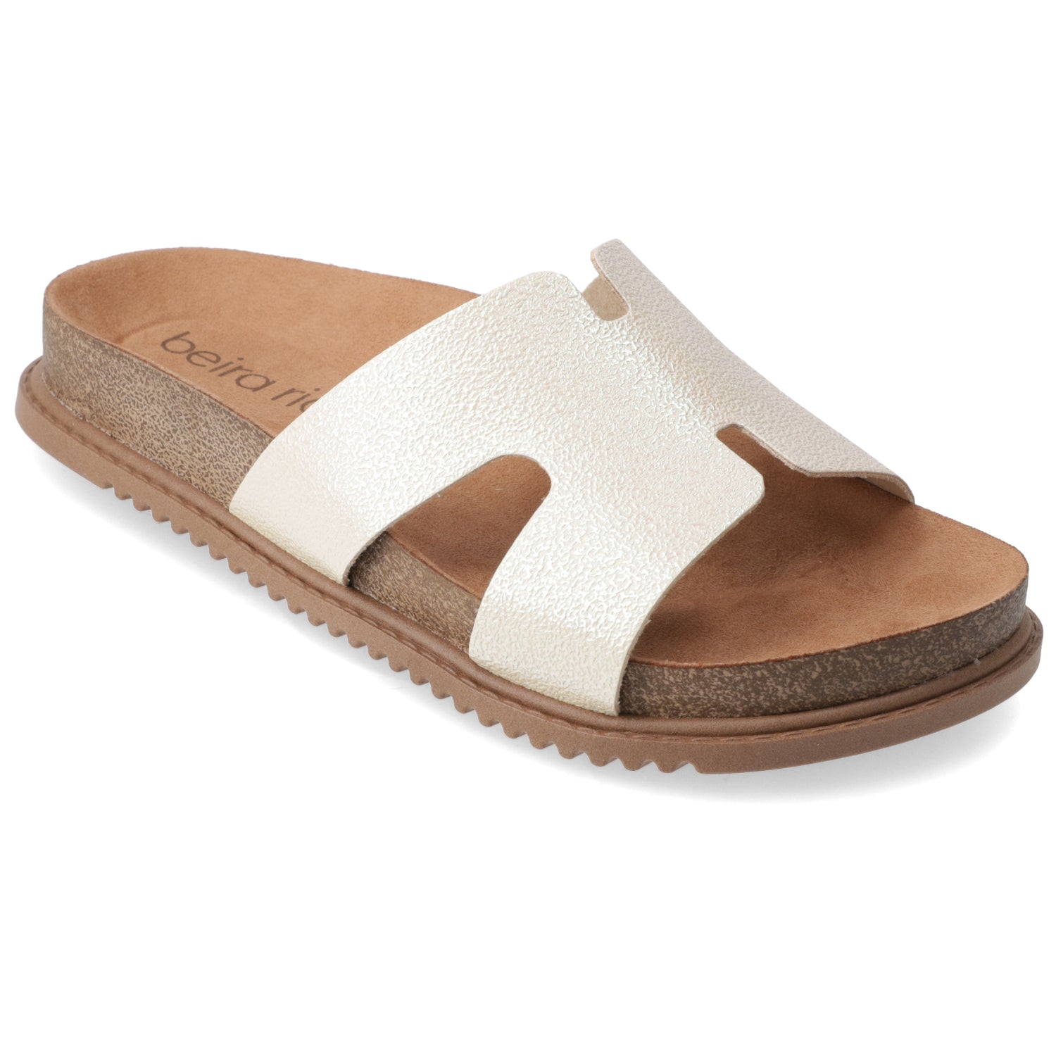 Sandalia Crema Beira Rio Ecocuero 35 / Crema