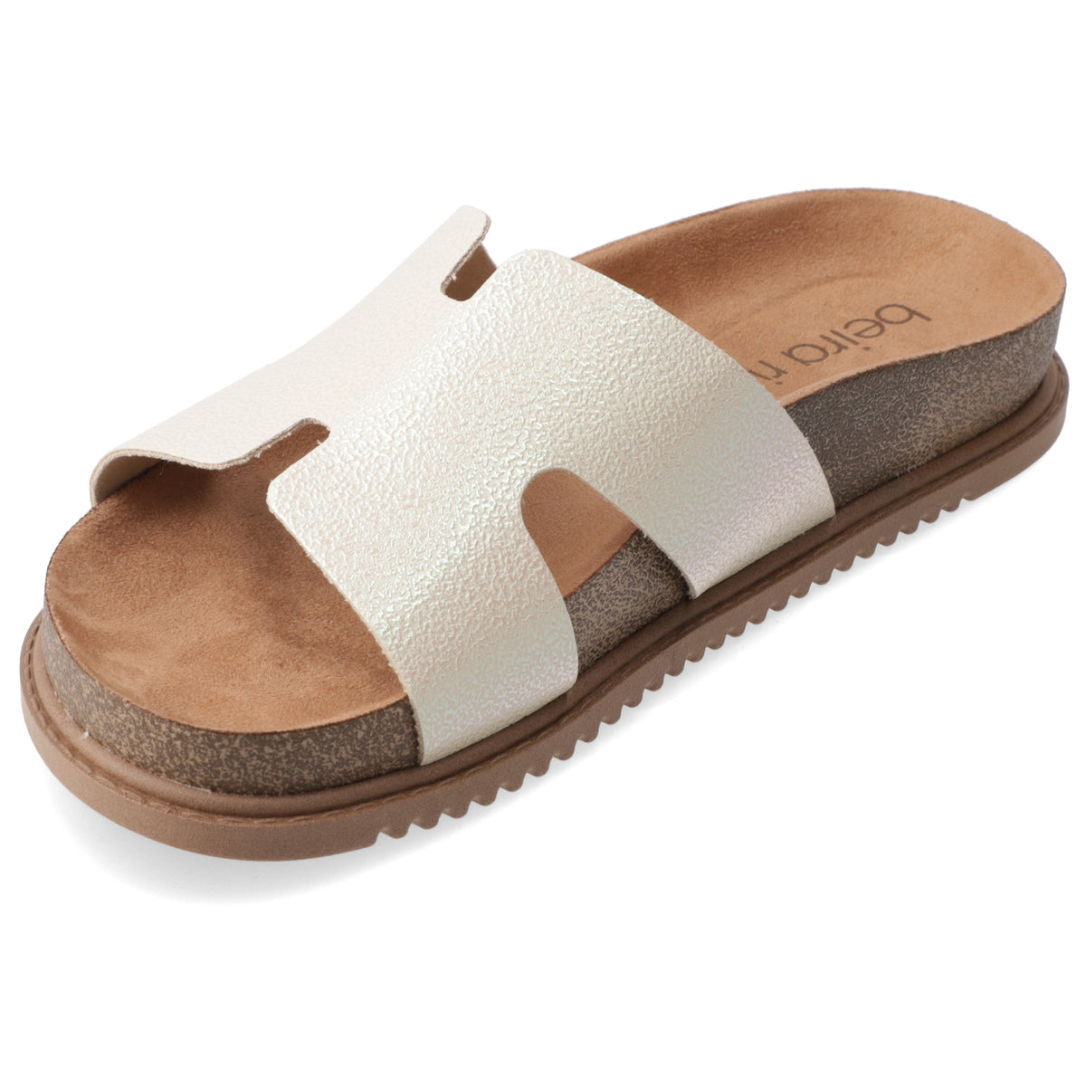 Sandalia Crema Beira Rio Ecocuero 35 / Crema