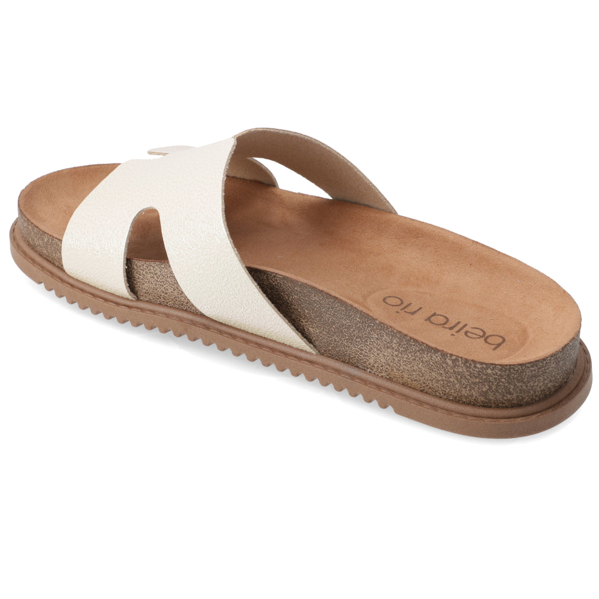 Sandalia Crema Beira Rio Ecocuero 35 / Crema