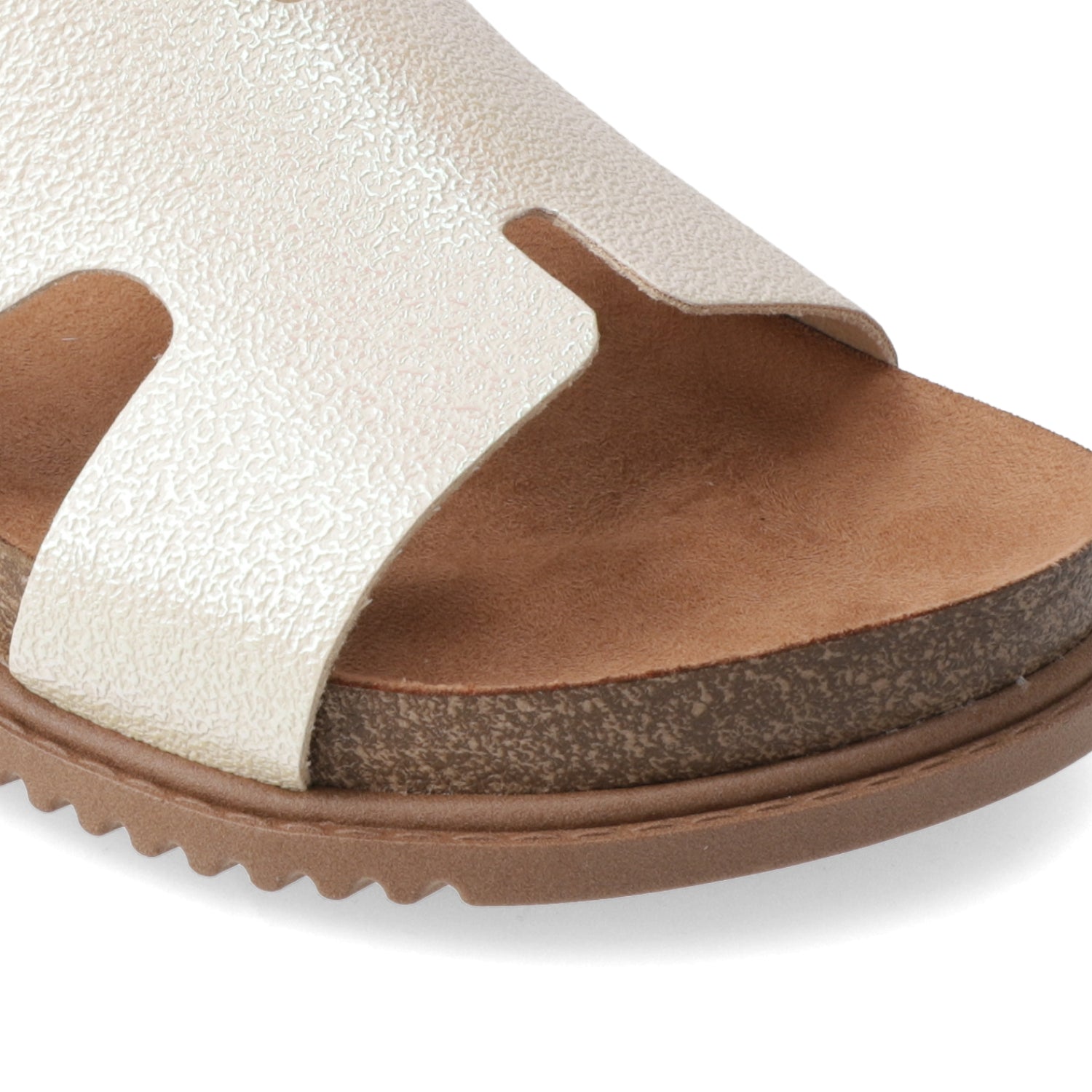 Sandalia Crema Beira Rio Ecocuero 35 / Crema