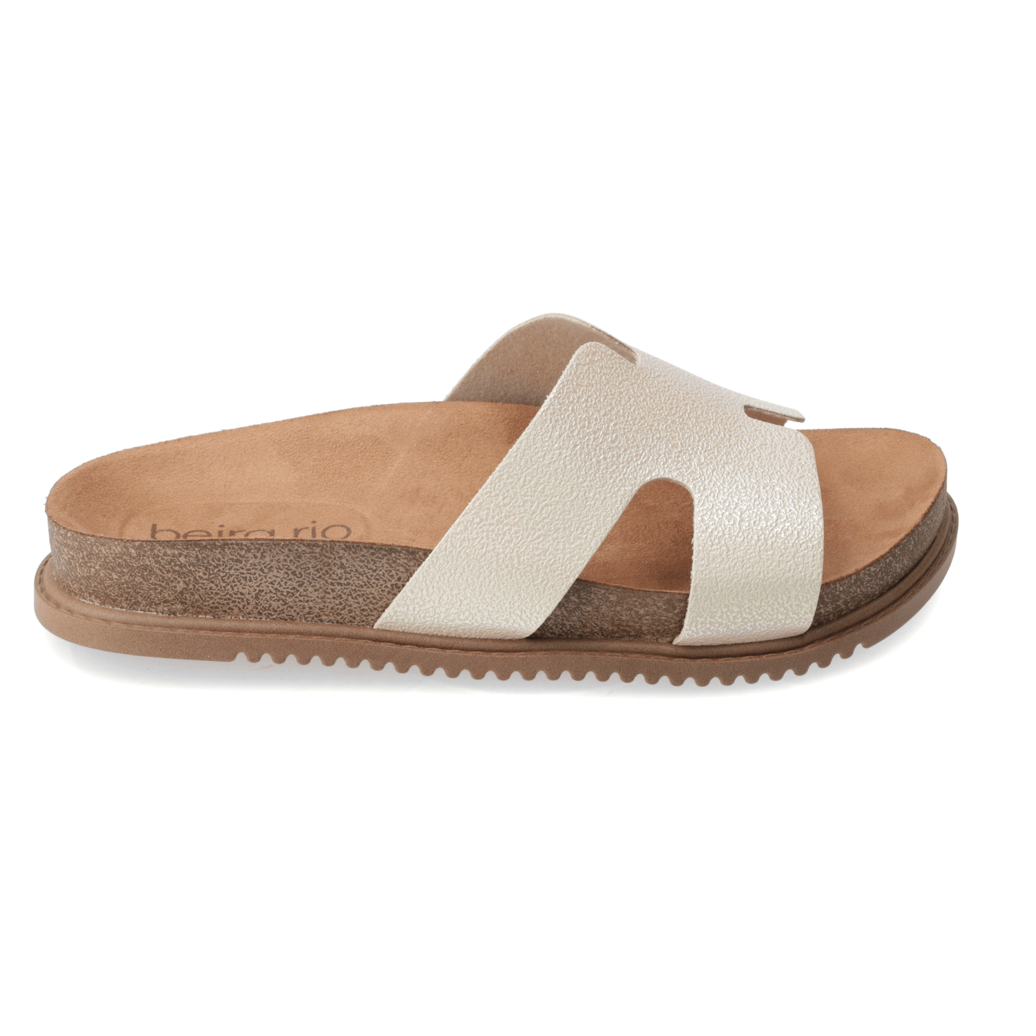 Sandalia Crema Beira Rio Ecocuero 35 / Crema