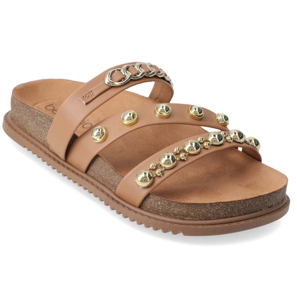 Sandalia Camel Beira Rio Ecocuero 35 / Camel