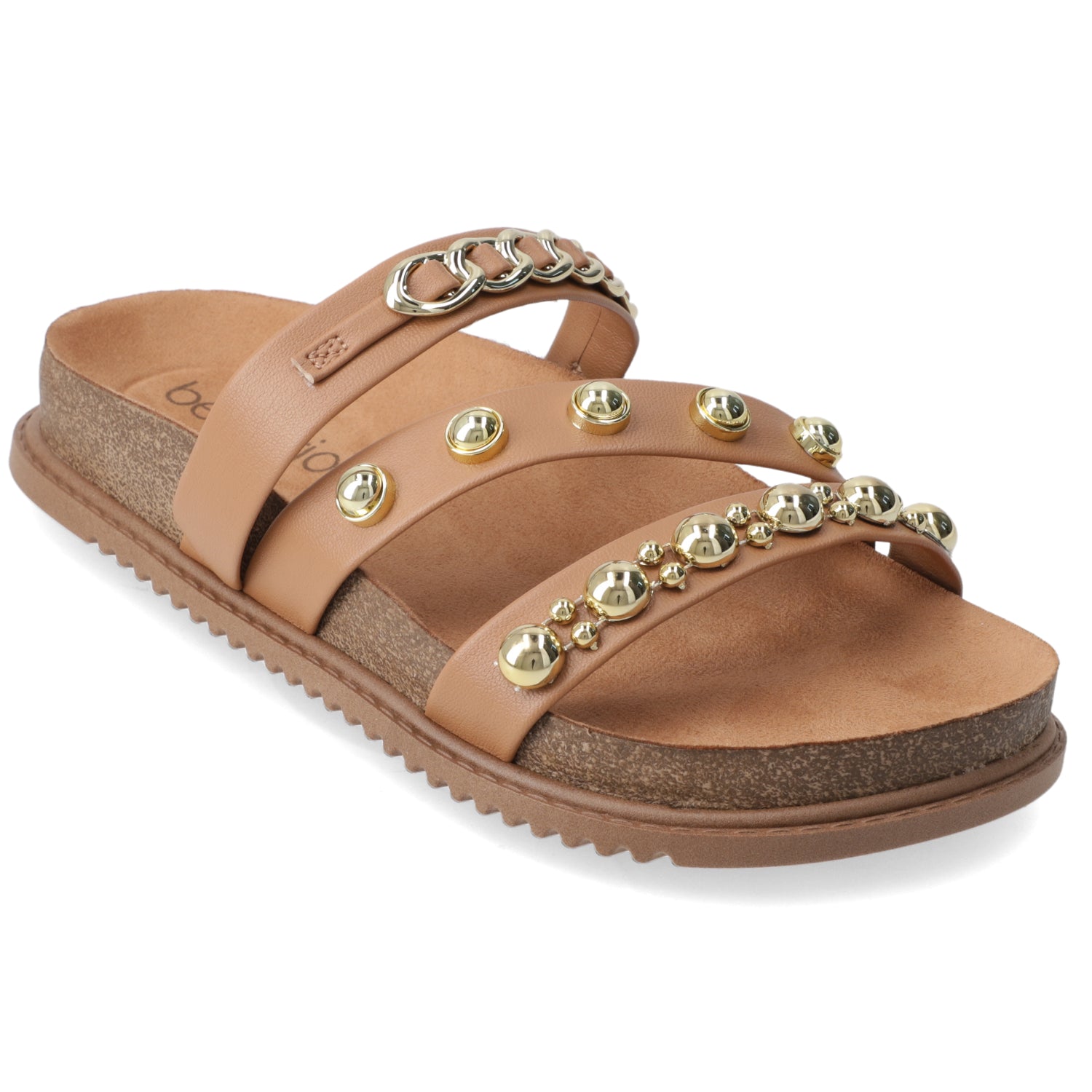 Sandalia Camel Beira Rio Ecocuero 35 / Camel