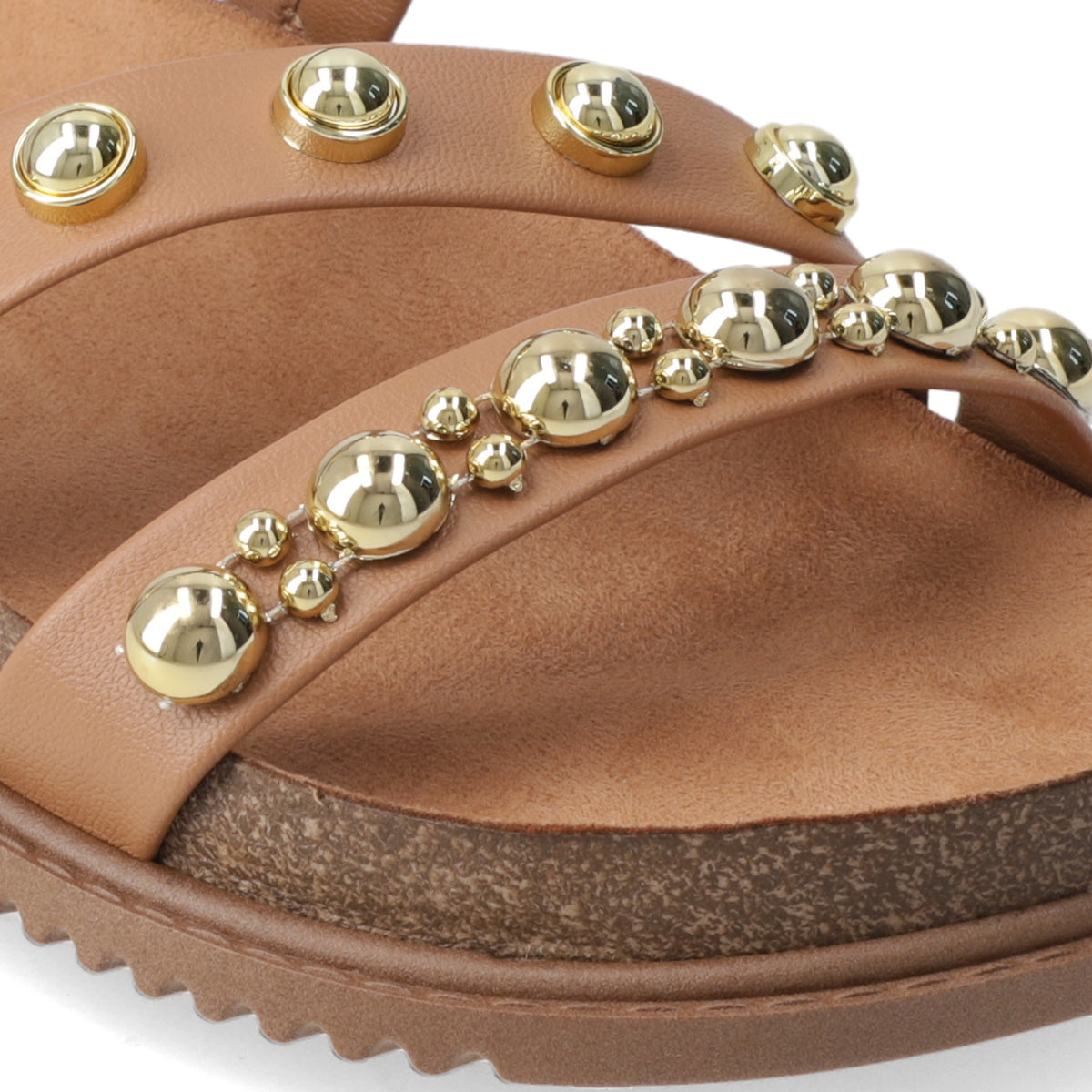 Sandalia Camel Beira Rio Ecocuero 35 / Camel