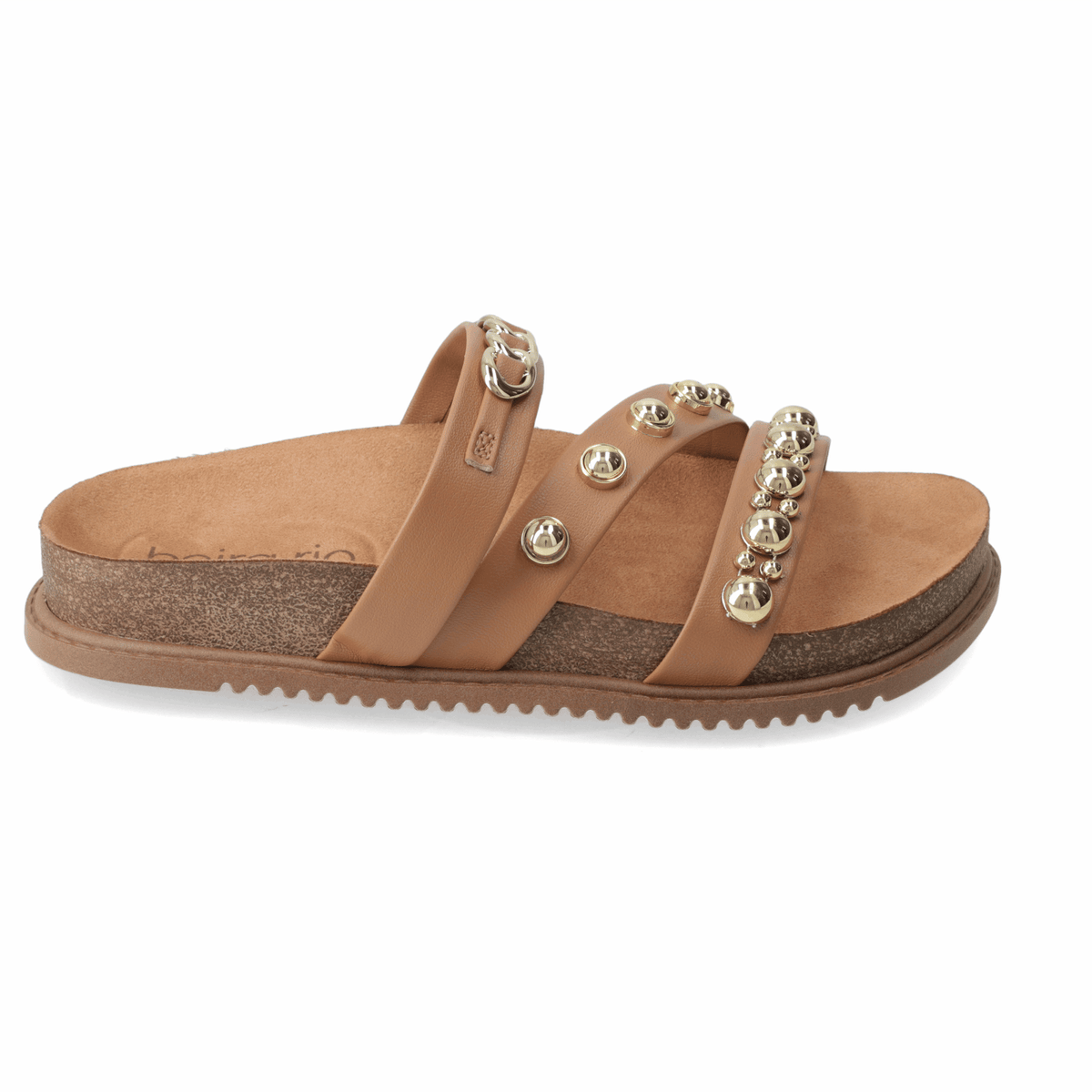 Sandalia Camel Beira Rio Ecocuero 35 / Camel