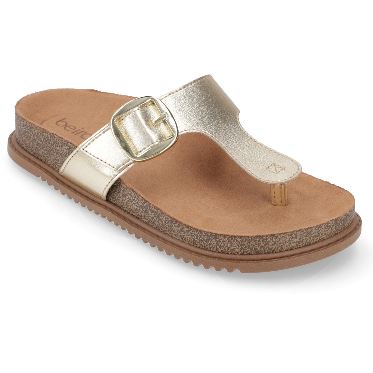 Sandalia Plana Dorada Beira Rio 34 / Dorado