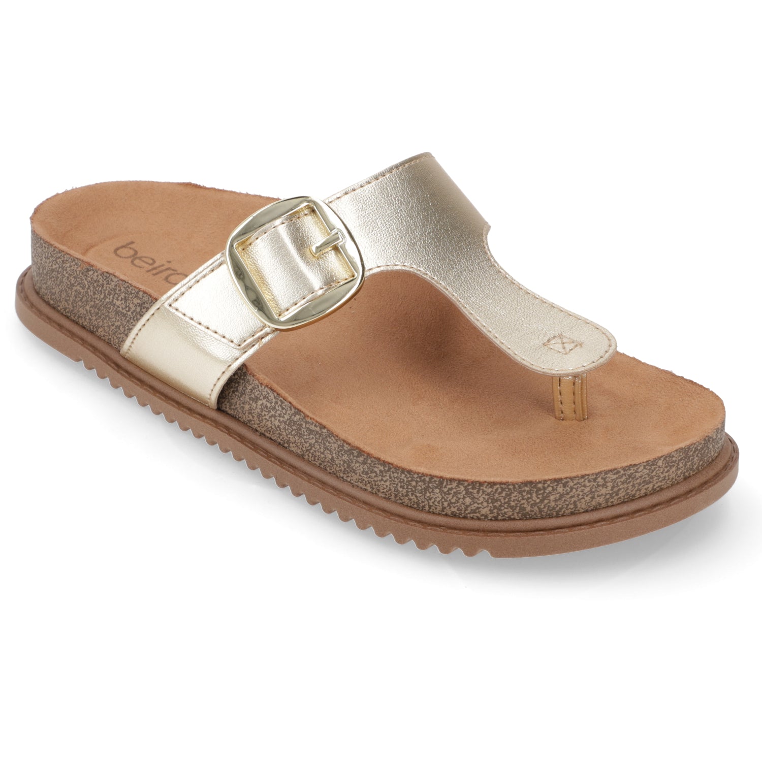 Sandalia Plana Dorada Beira Rio 34 / Dorado