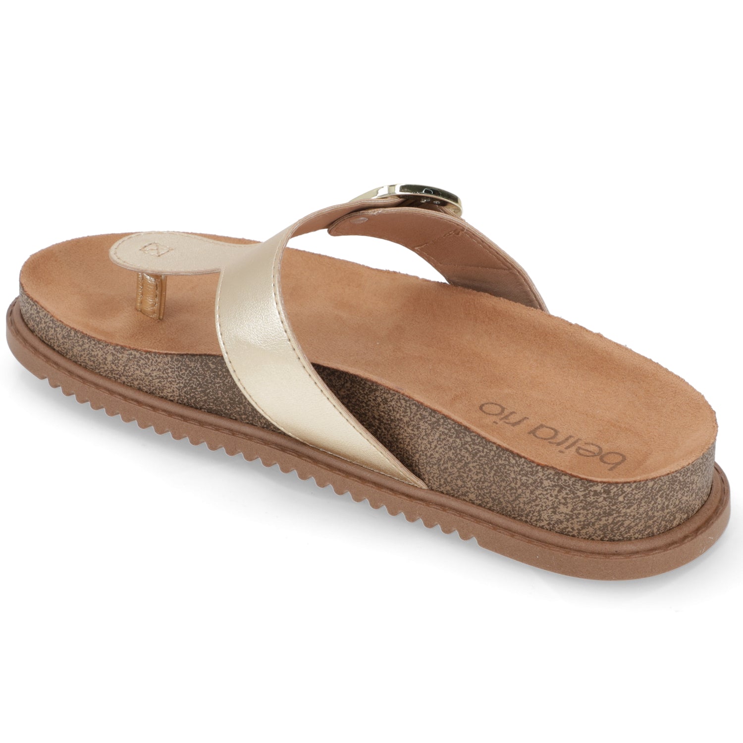 Sandalia Plana Dorada Beira Rio 34 / Dorado