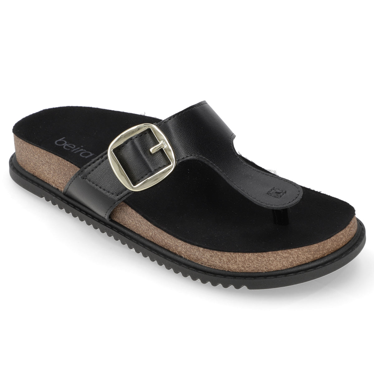 Sandalia Plana Negra Beira Rio 34 / Negro