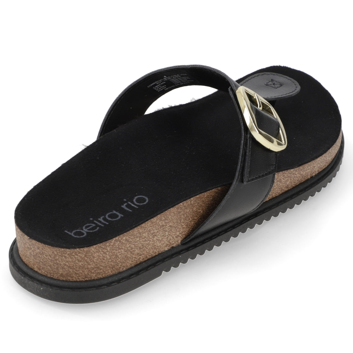 Sandalia Plana Negra Beira Rio 34 / Negro