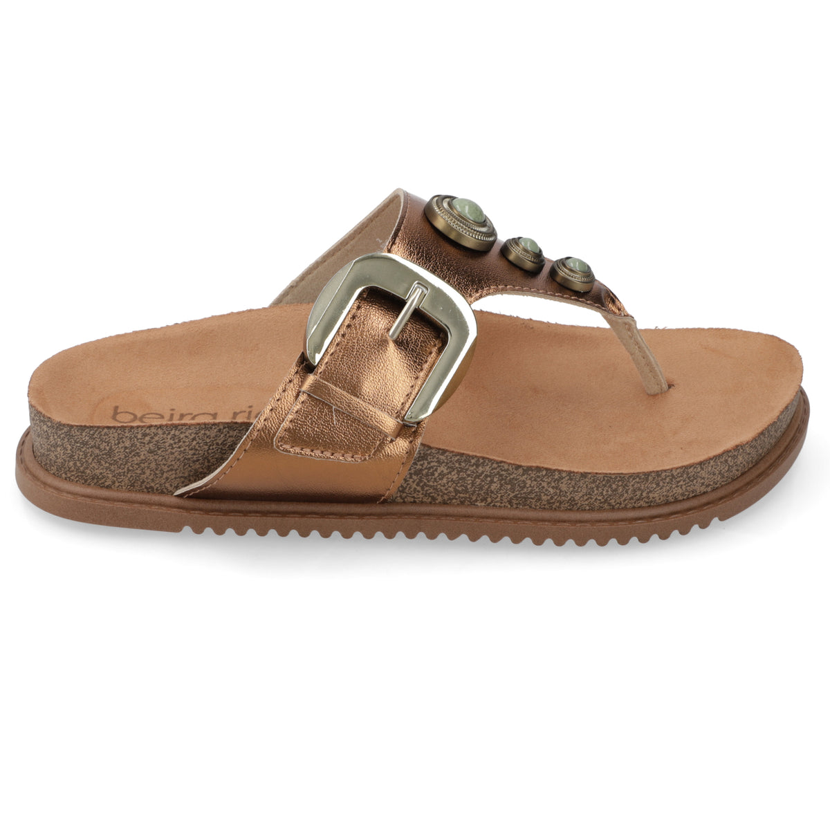 Sandalia Bronce Beira Rio 35 / Bronce