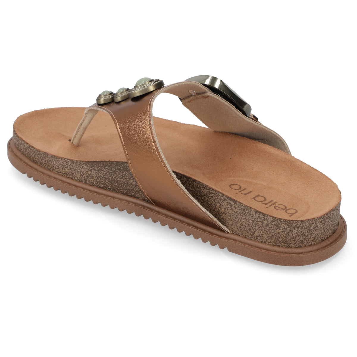 Sandalia Bronce Beira Rio 35 / Bronce