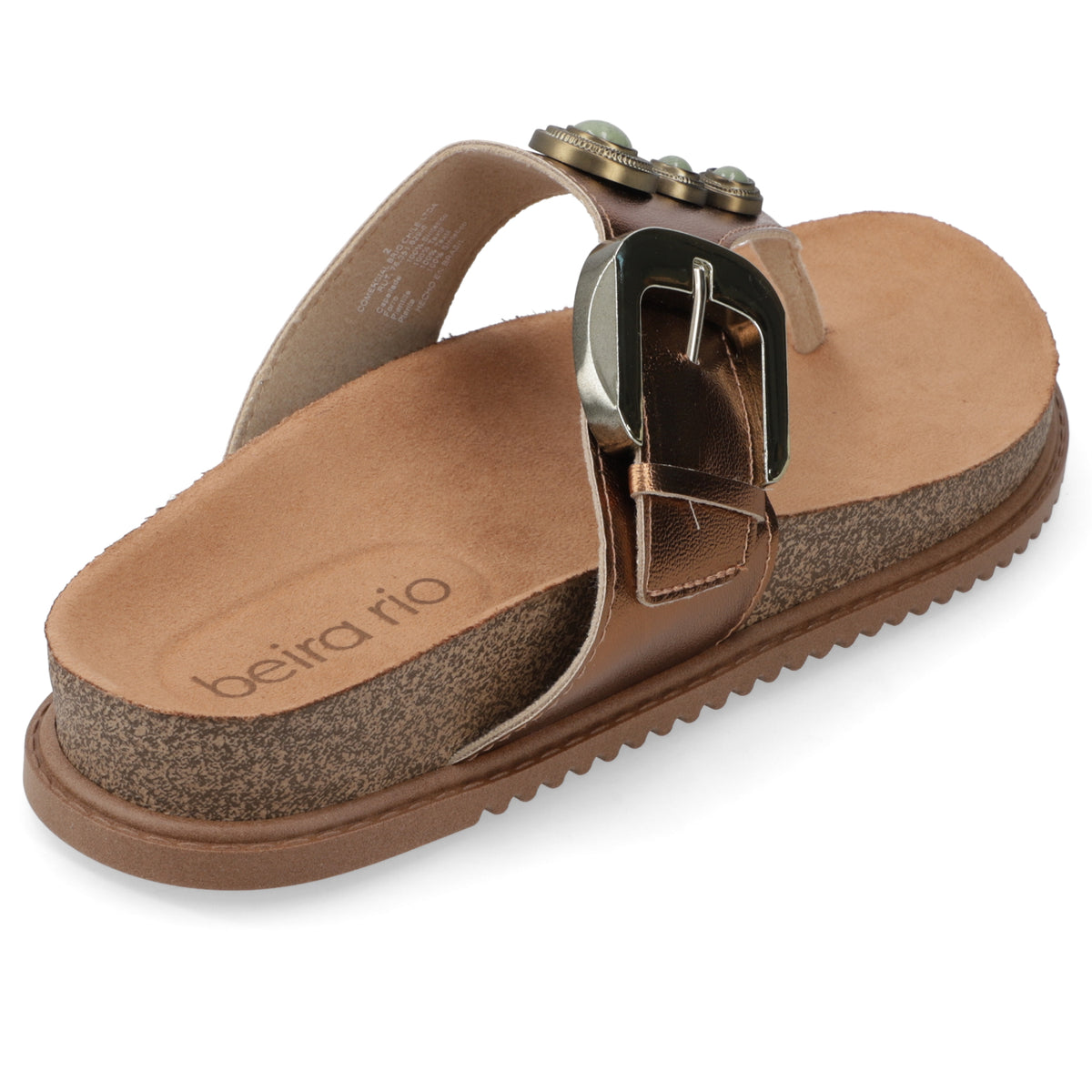 Sandalia Bronce Beira Rio 35 / Bronce