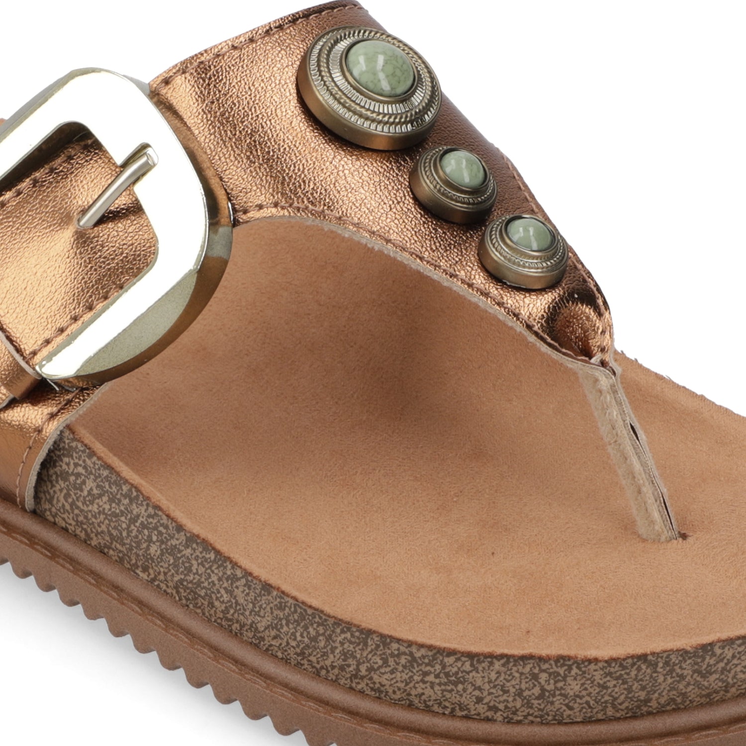 Sandalia Bronce Beira Rio 35 / Bronce