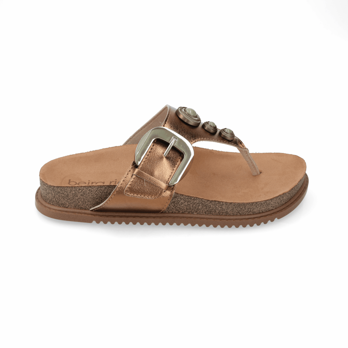 Sandalia Bronce Beira Rio 35 / Bronce