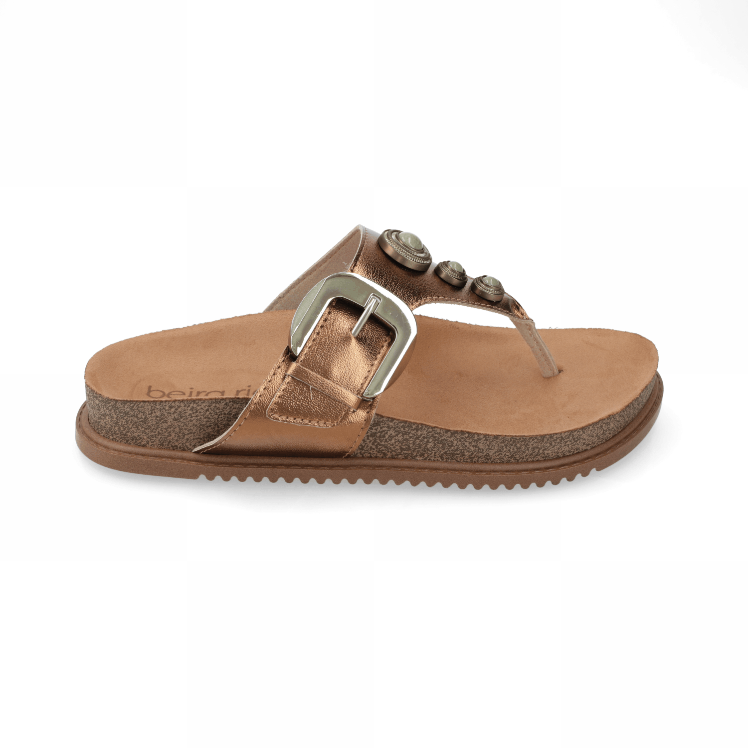 Sandalia Bronce Beira Rio 35 / Bronce