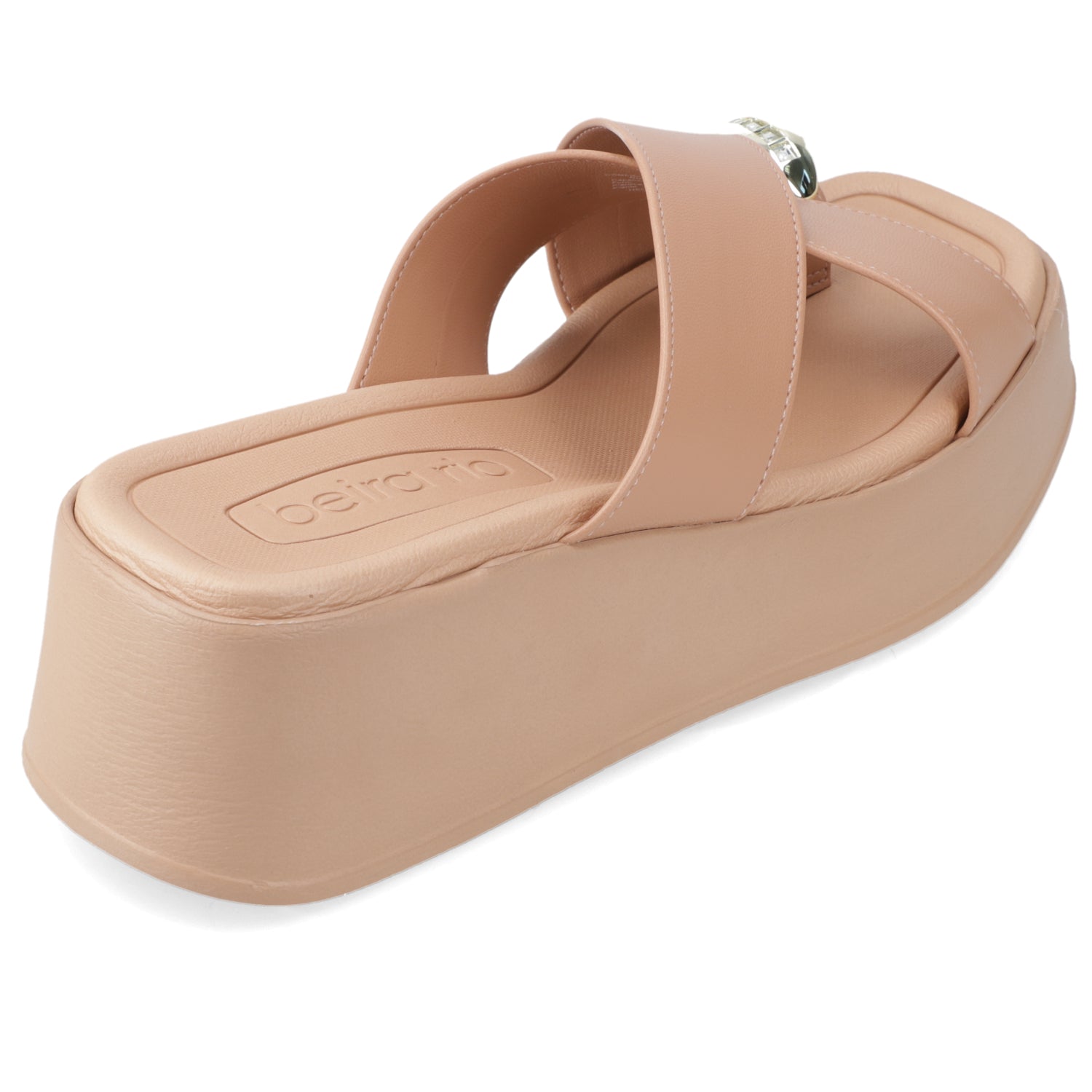 Sandalia Plataforma Nude Beira Rio Ecocuero 35 / Nude