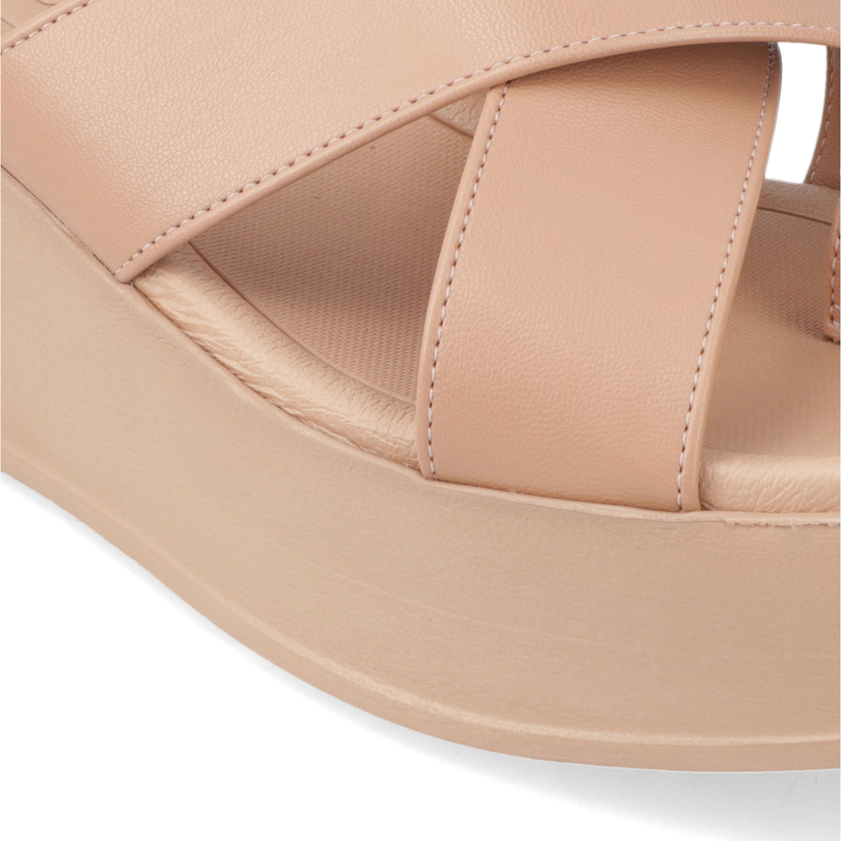 Sandalia Plataforma Nude Beira Rio Ecocuero 35 / Nude