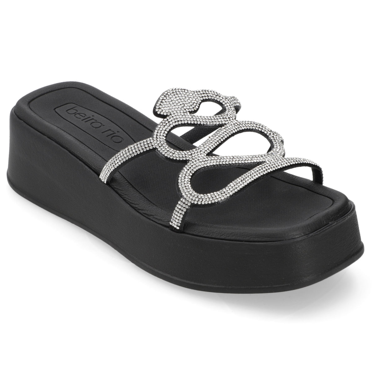 Sandalia Negra Beira Rio