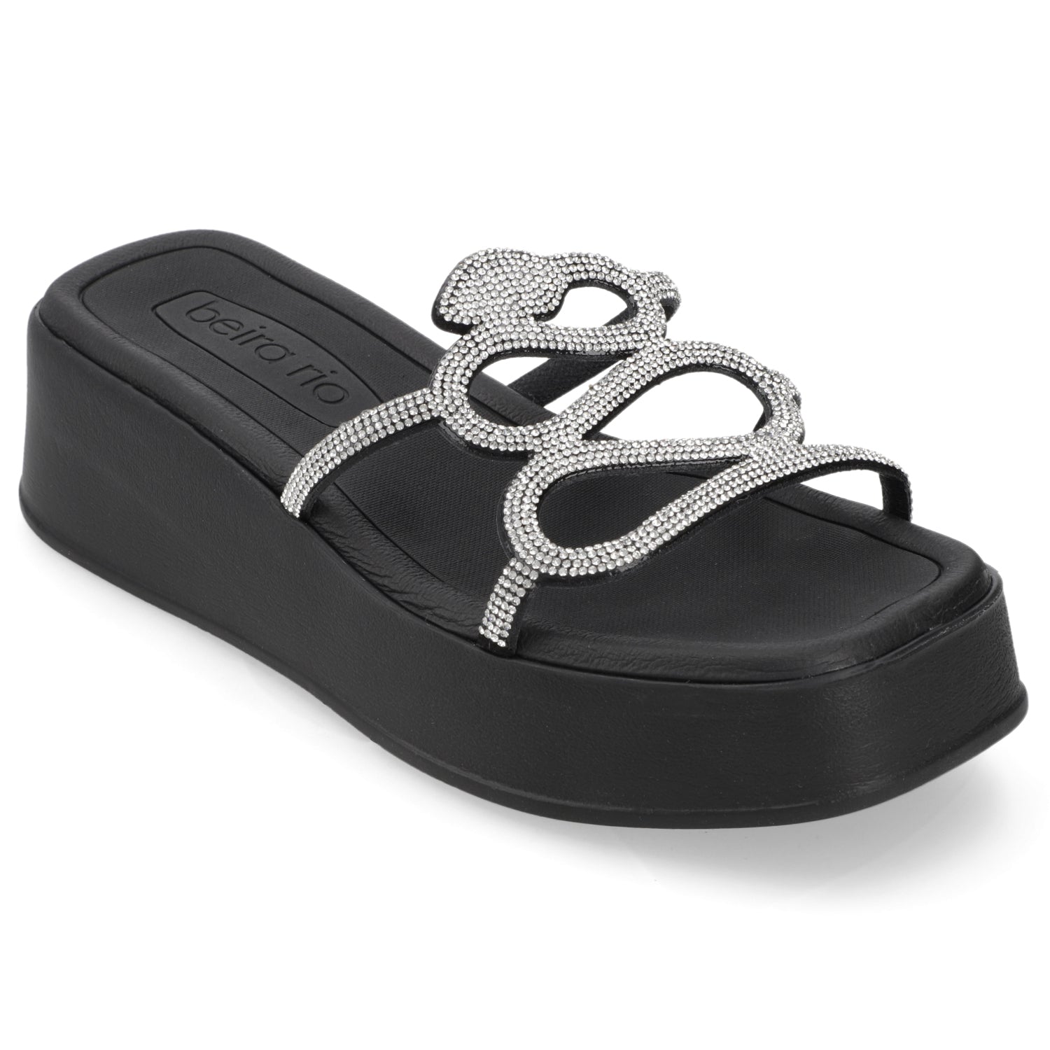 Sandalia Negra Beira Rio