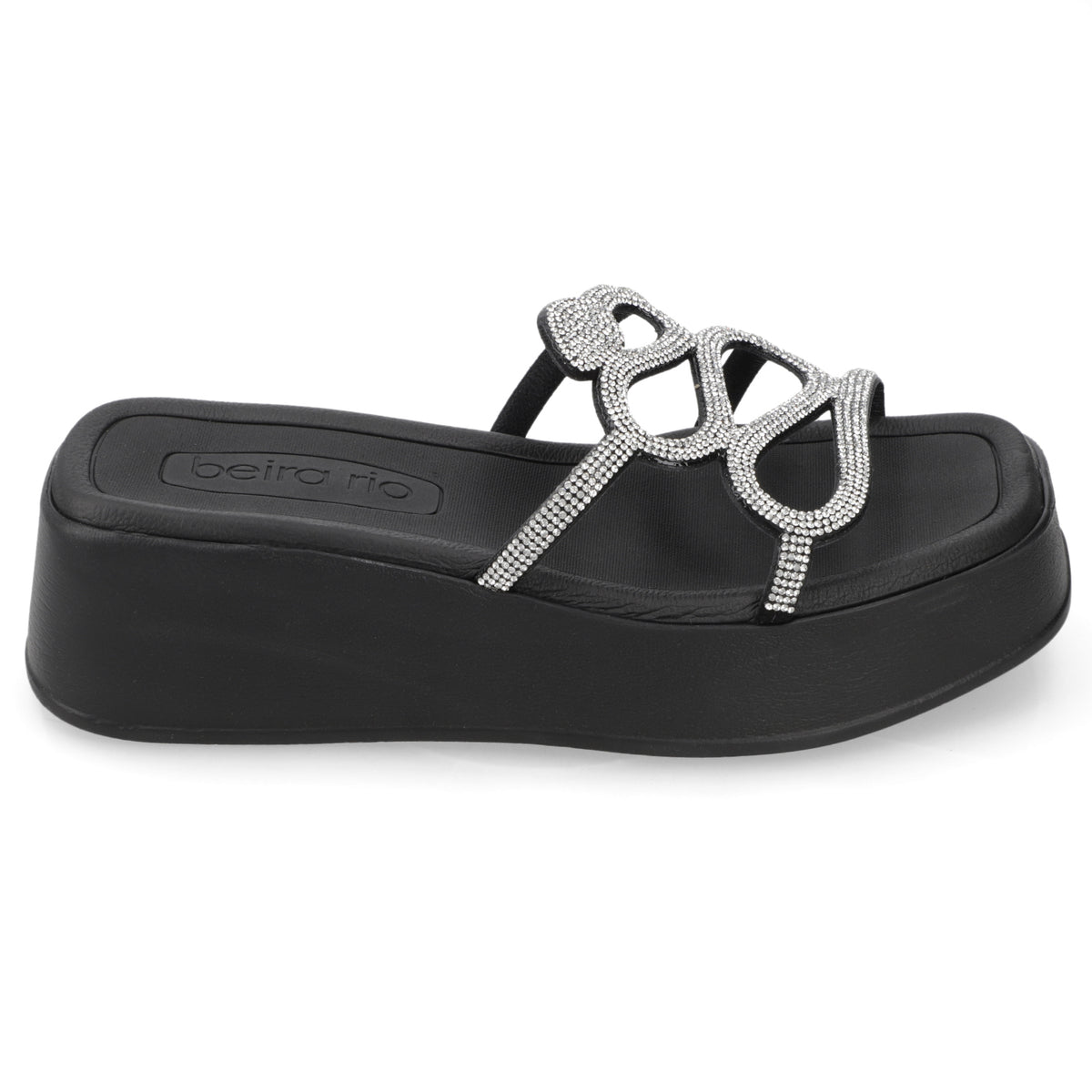 Sandalia Negra Beira Rio