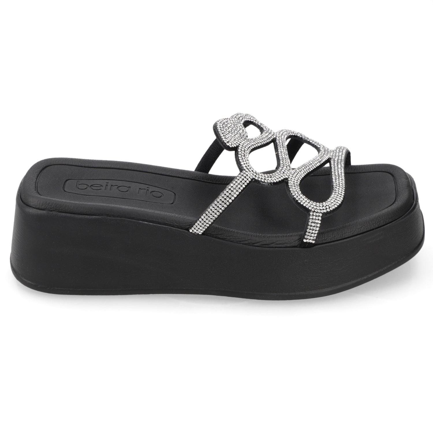 Sandalia Negra Beira Rio