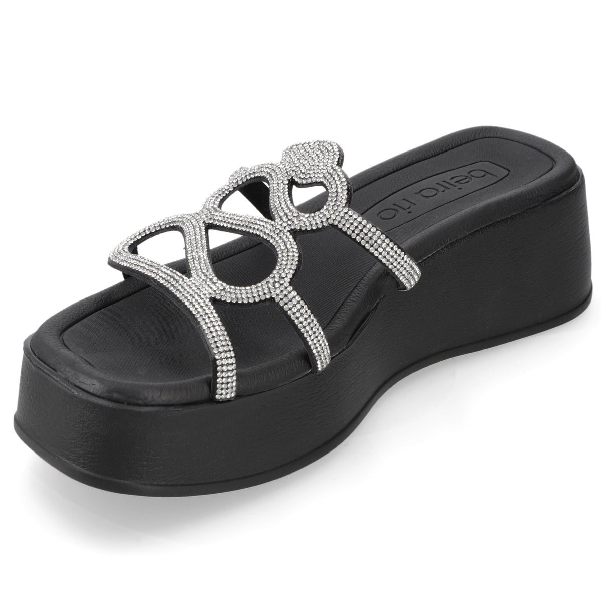 Sandalia Negra Beira Rio