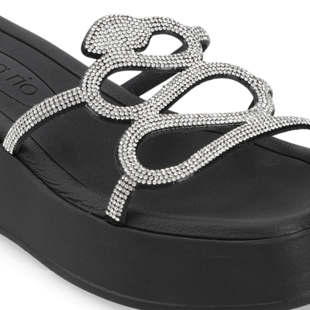 Sandalia Negra Beira Rio