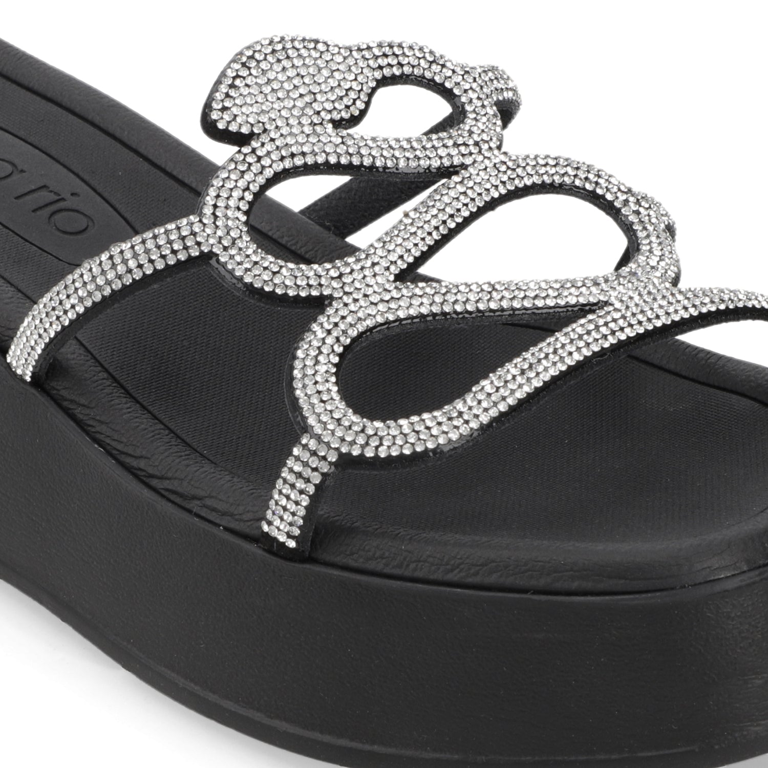 Sandalia Negra Beira Rio