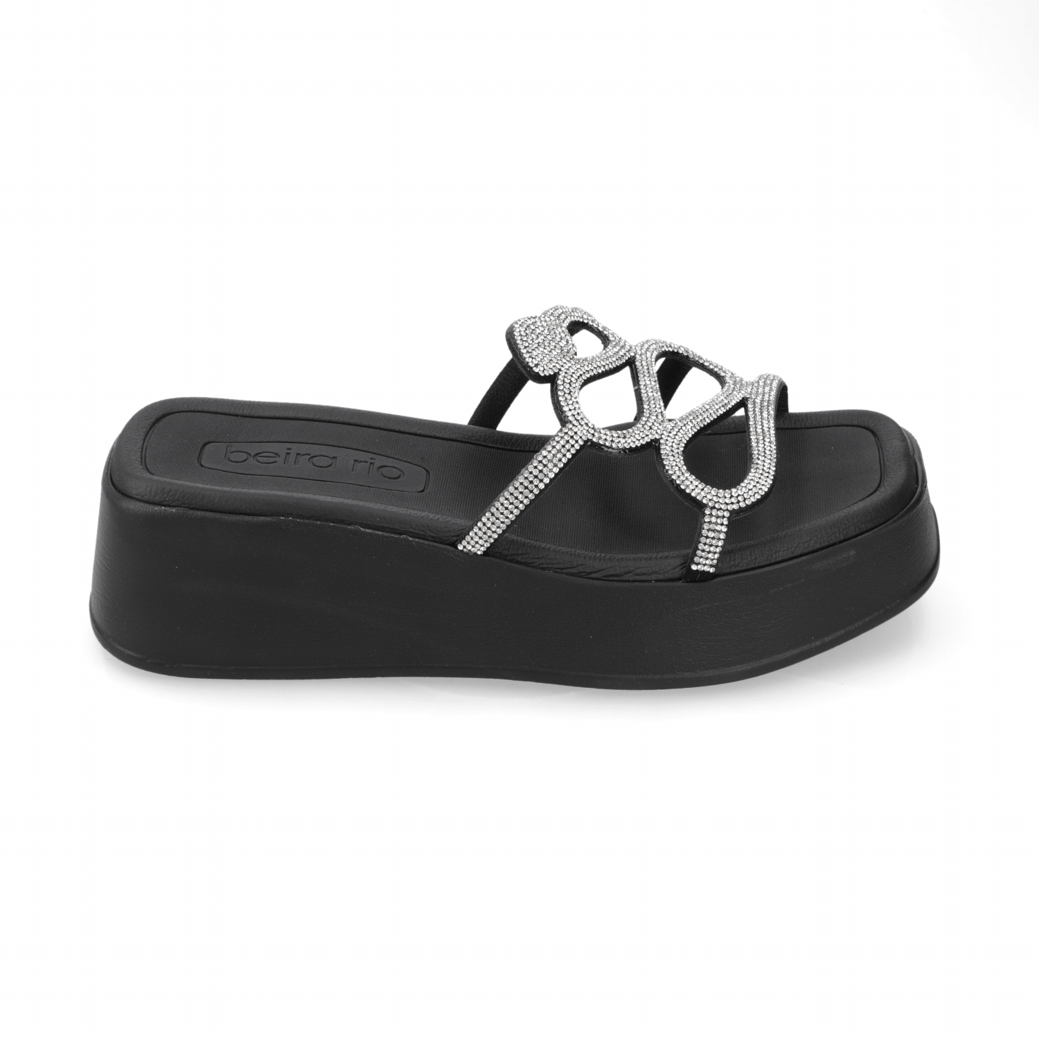Sandalia Negra Beira Rio