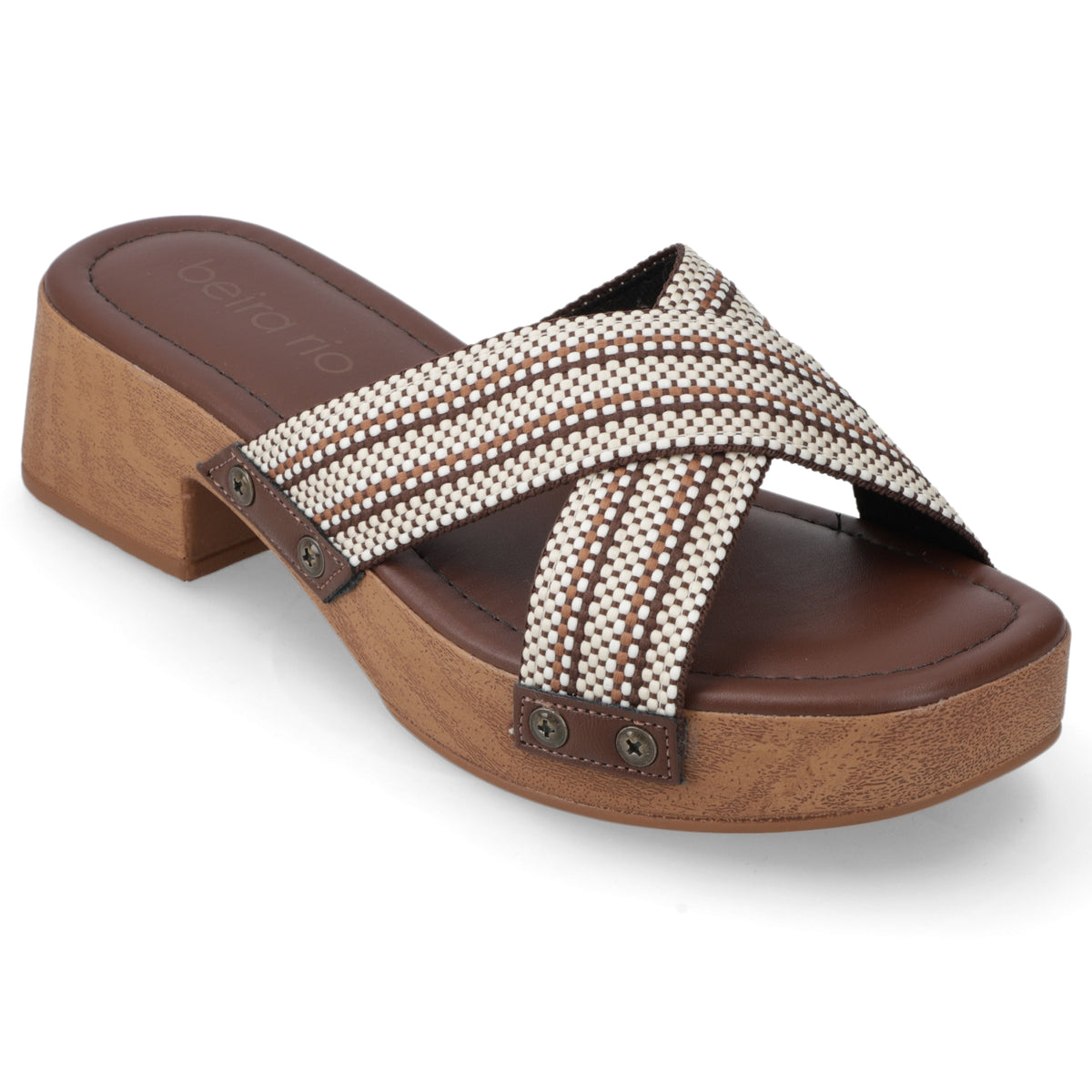 Sandalia Taco Ancho Café Beira Rio