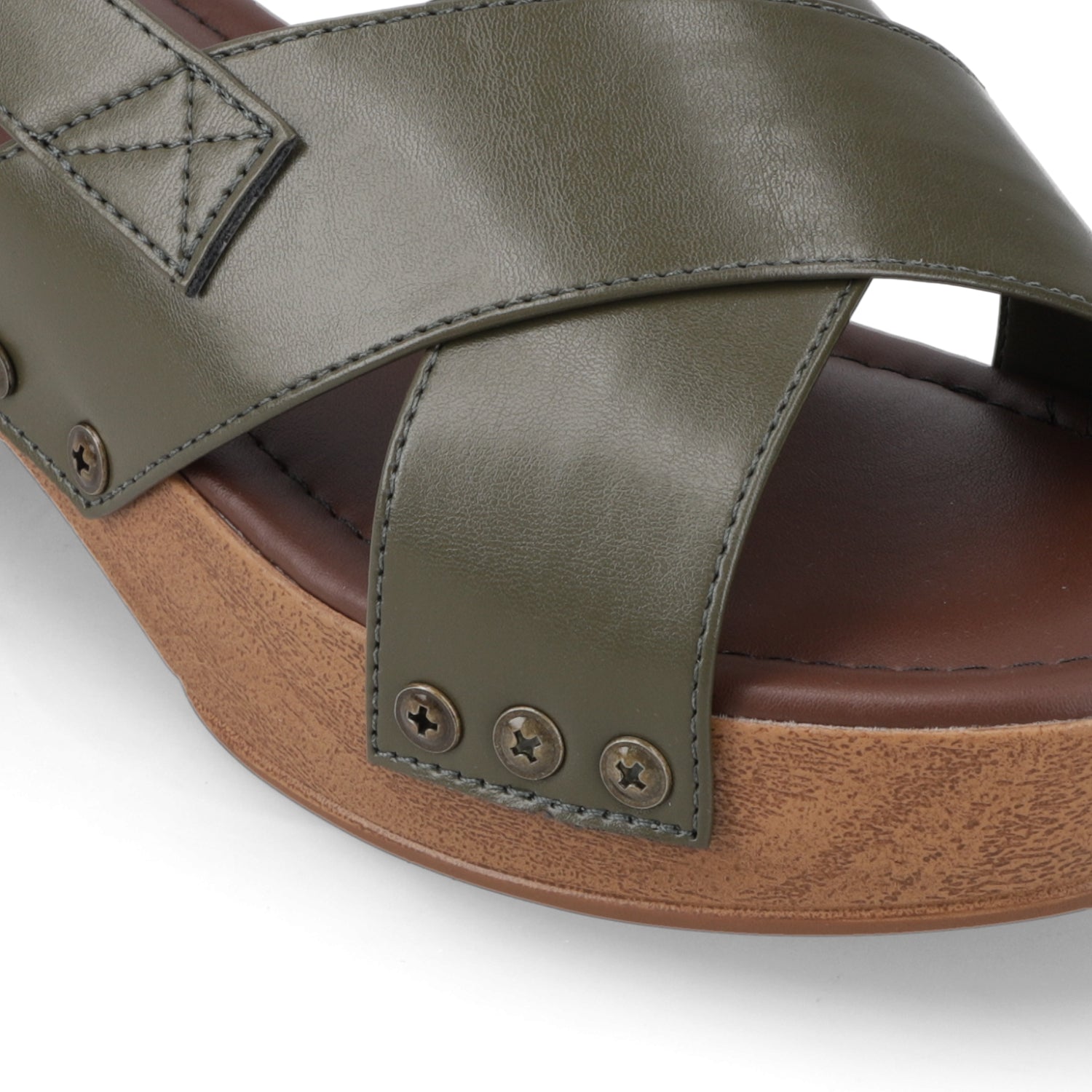 Sandalia Taco Ancho Bajo Verde Beira Rio