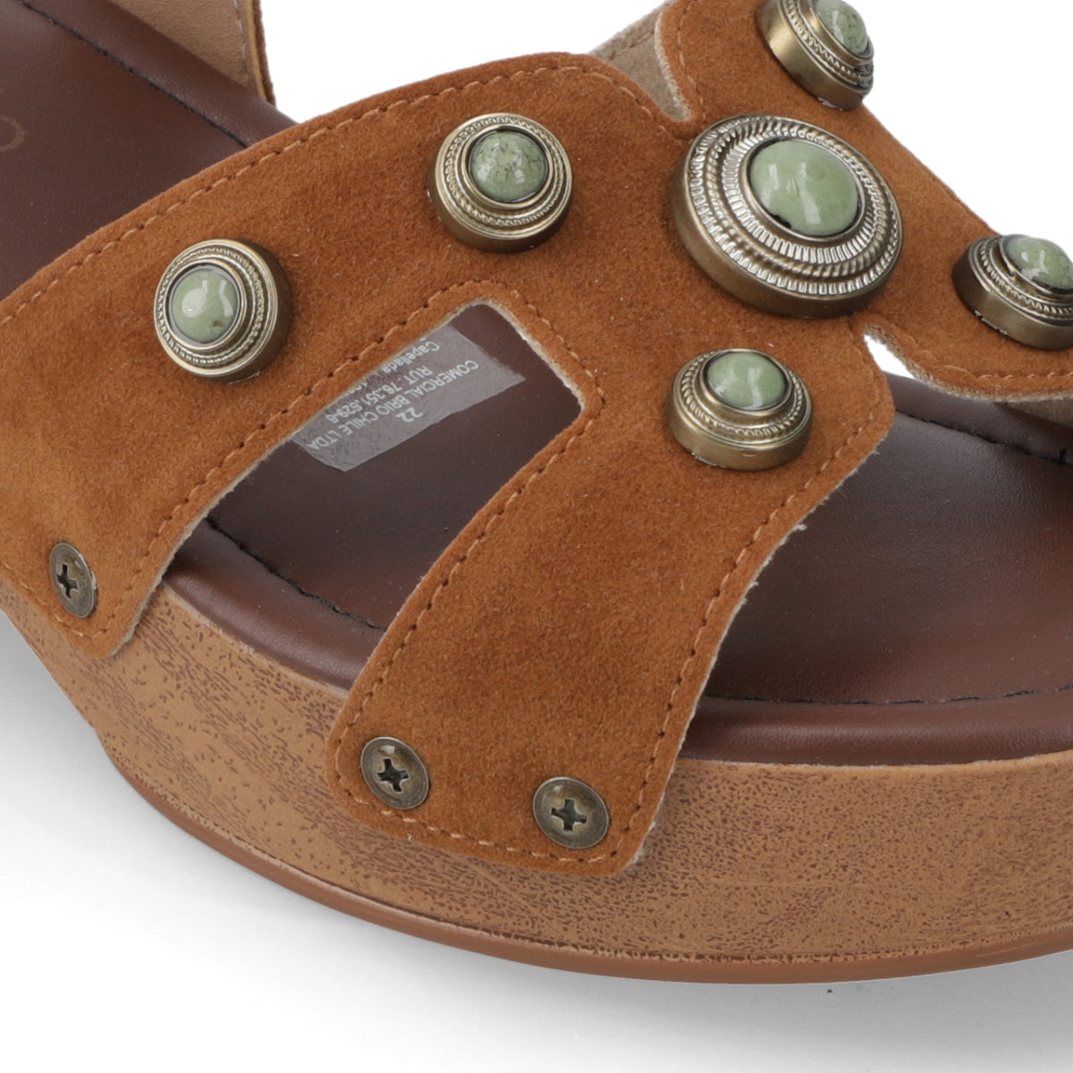 Sandalia Taco Ancho Bajo Caramelo Beira Rio