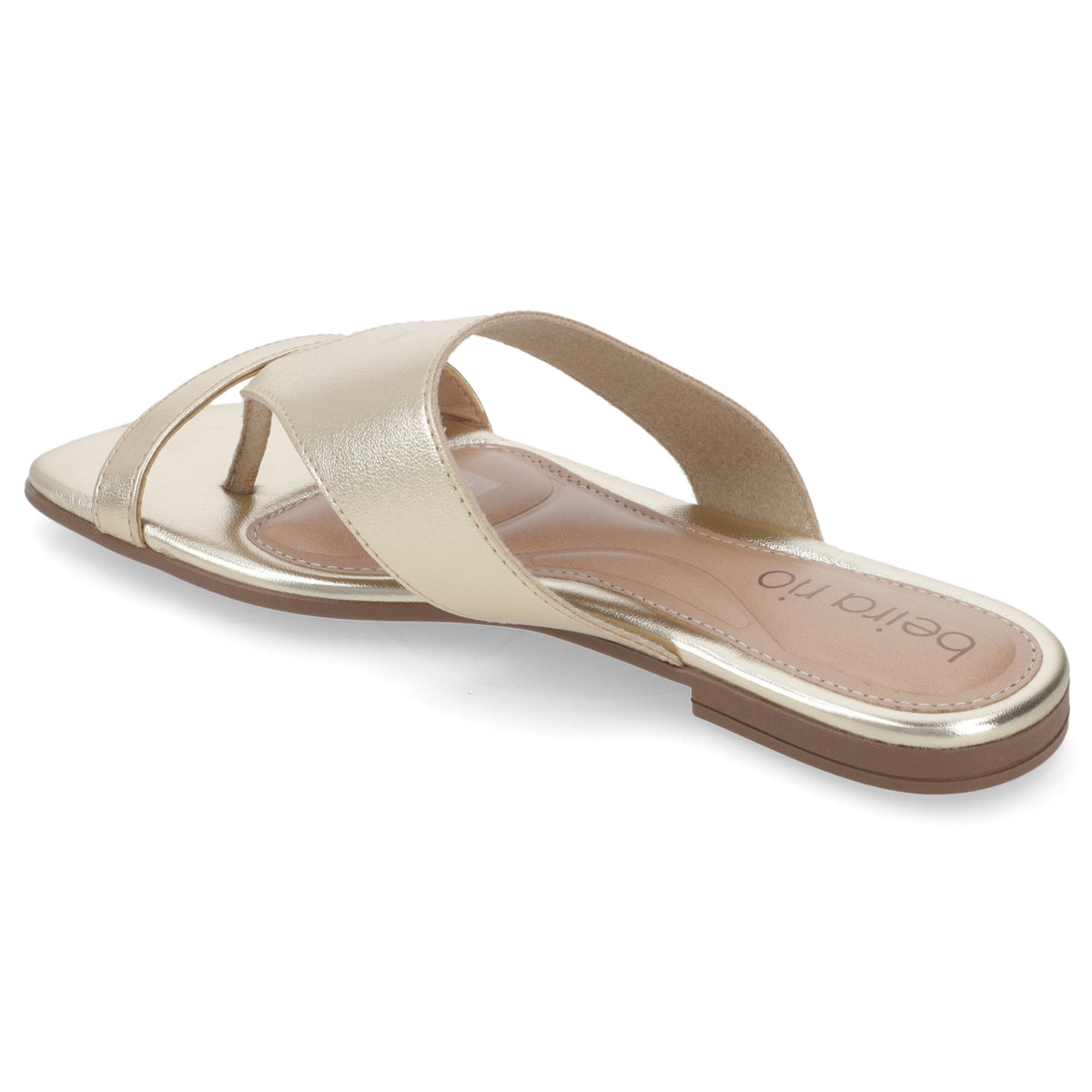 Sandalia Dorado Beira Rio Ecocuero Metalizado 35 / Dorado