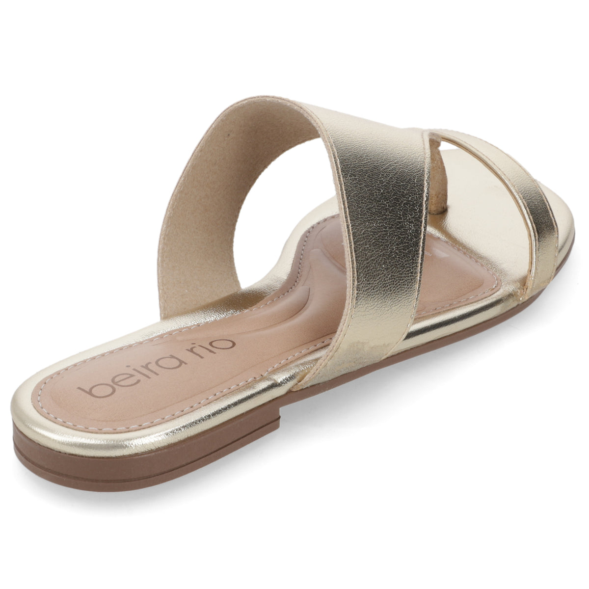 Sandalia Dorado Beira Rio Ecocuero Metalizado 35 / Dorado