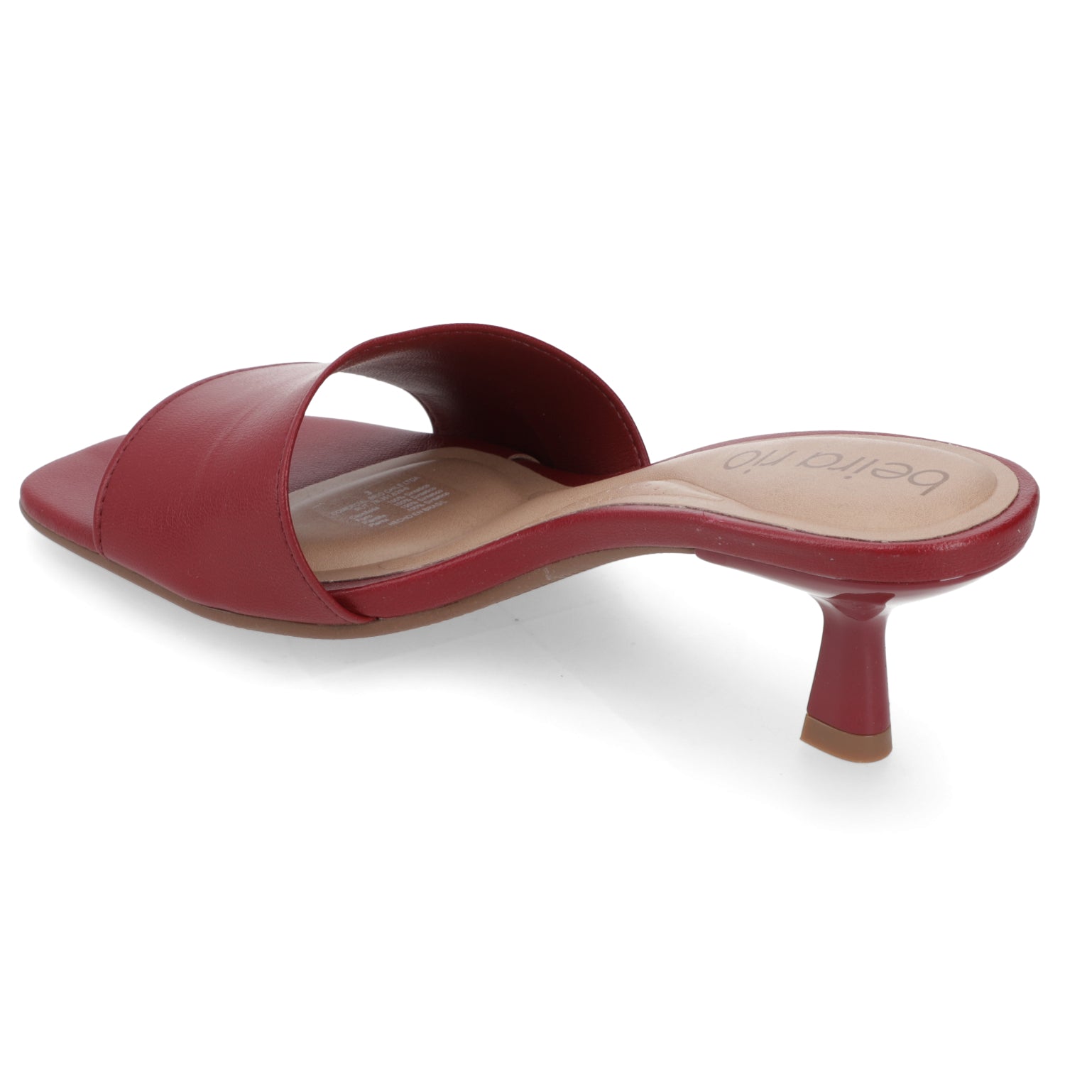 Sandalia Taco Aguja Bajo Cereza Beira Rio 35 / Cereza