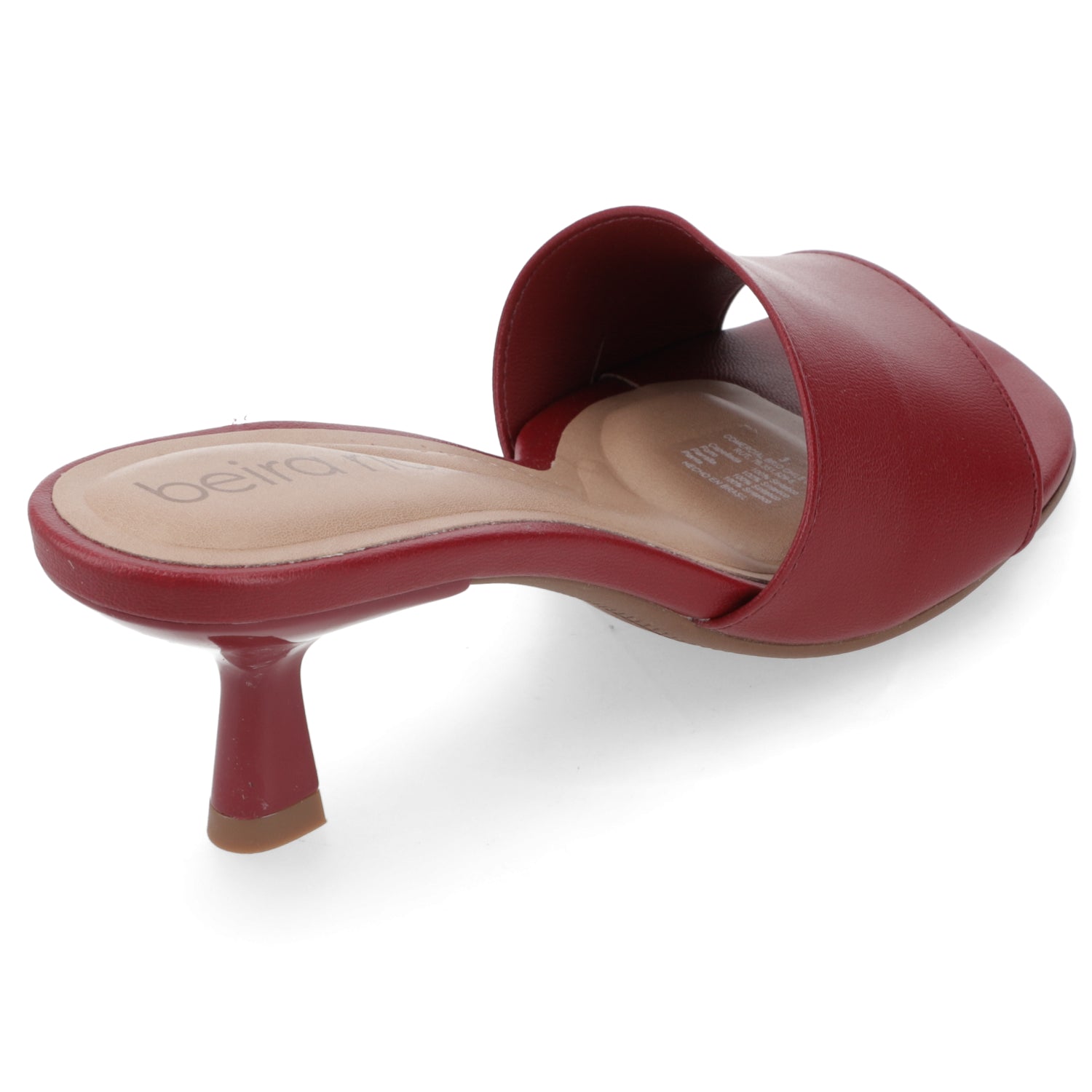 Sandalia Taco Aguja Bajo Cereza Beira Rio 35 / Cereza